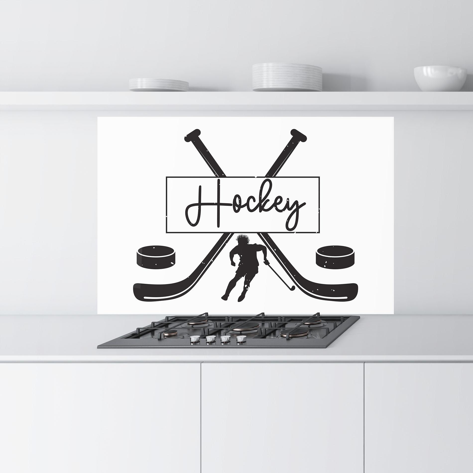 Стъклен панел за кухня Hockey Stick mockup 9