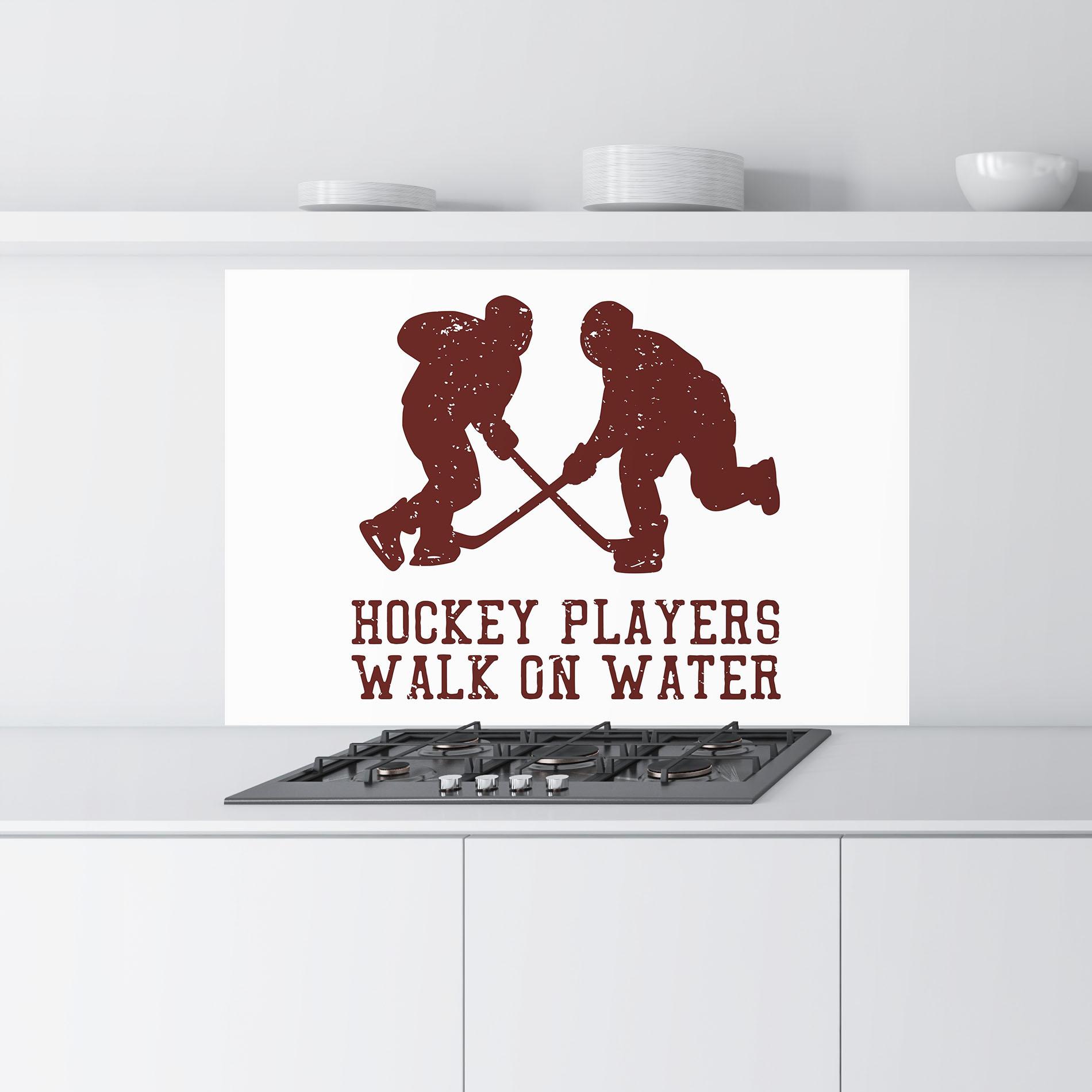 Стъклен панел за кухня Hockey Walk mockup 9