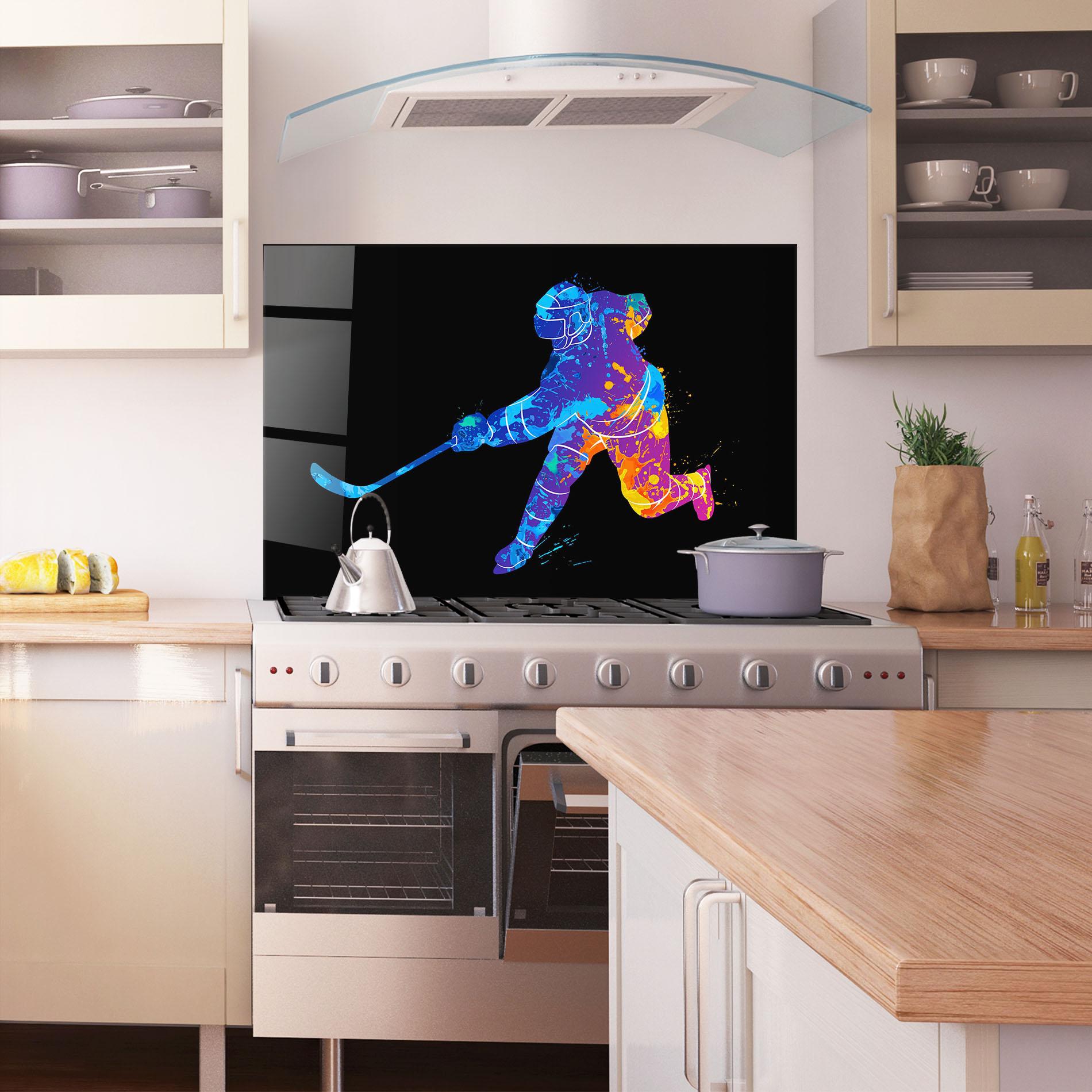 Стъклен панел за кухня Color Mix Art mockup 1