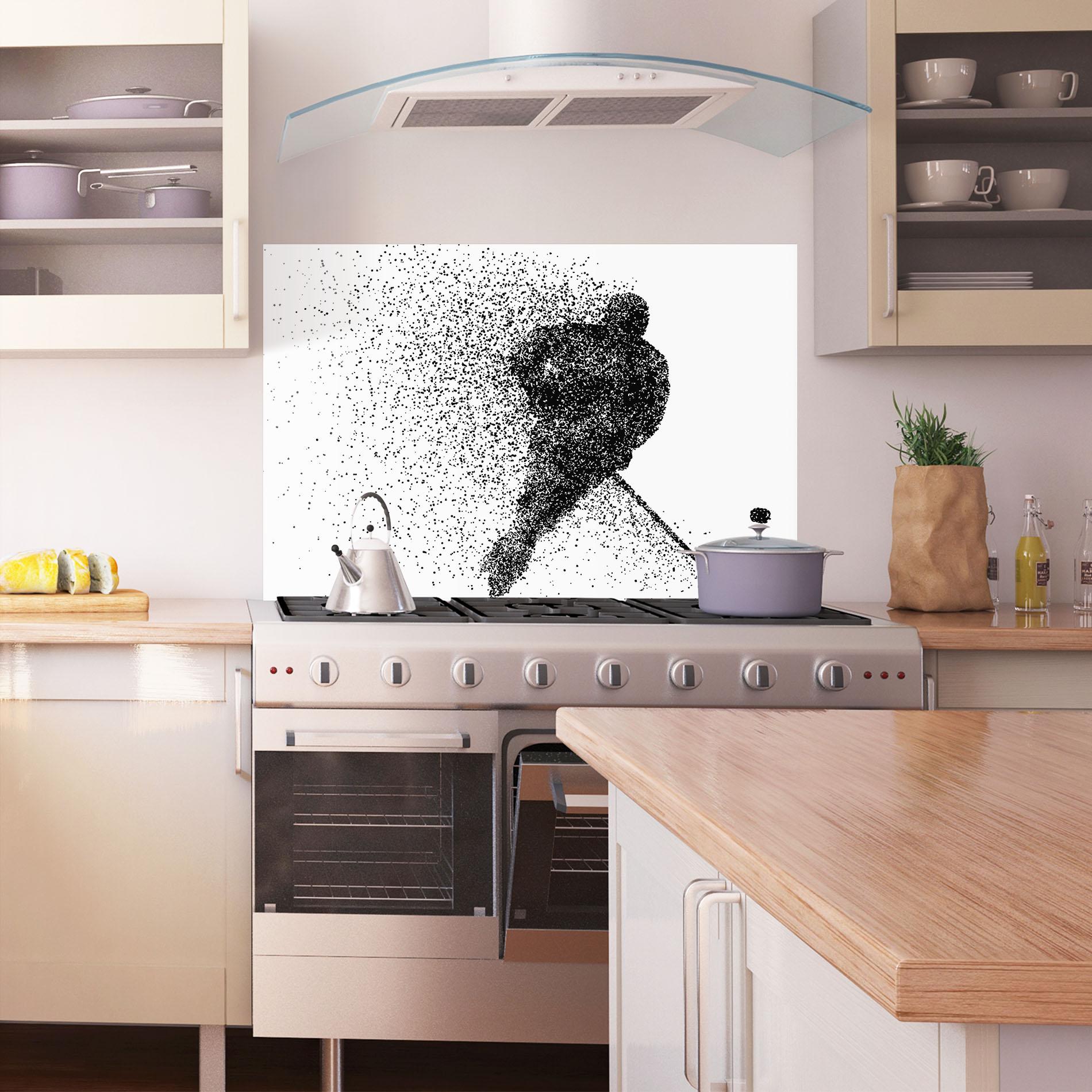 Стъклен панел за кухня Hockey Art mockup 1