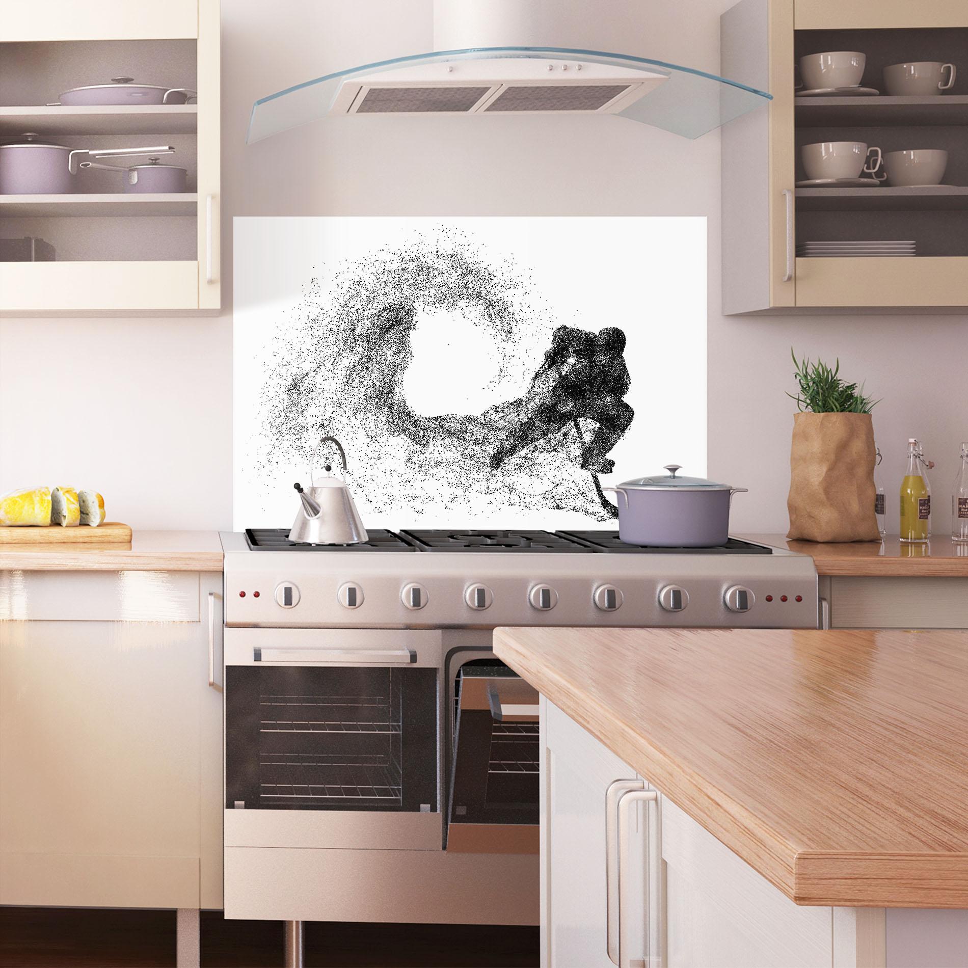 Стъклен панел за кухня Hockey Playing mockup 1