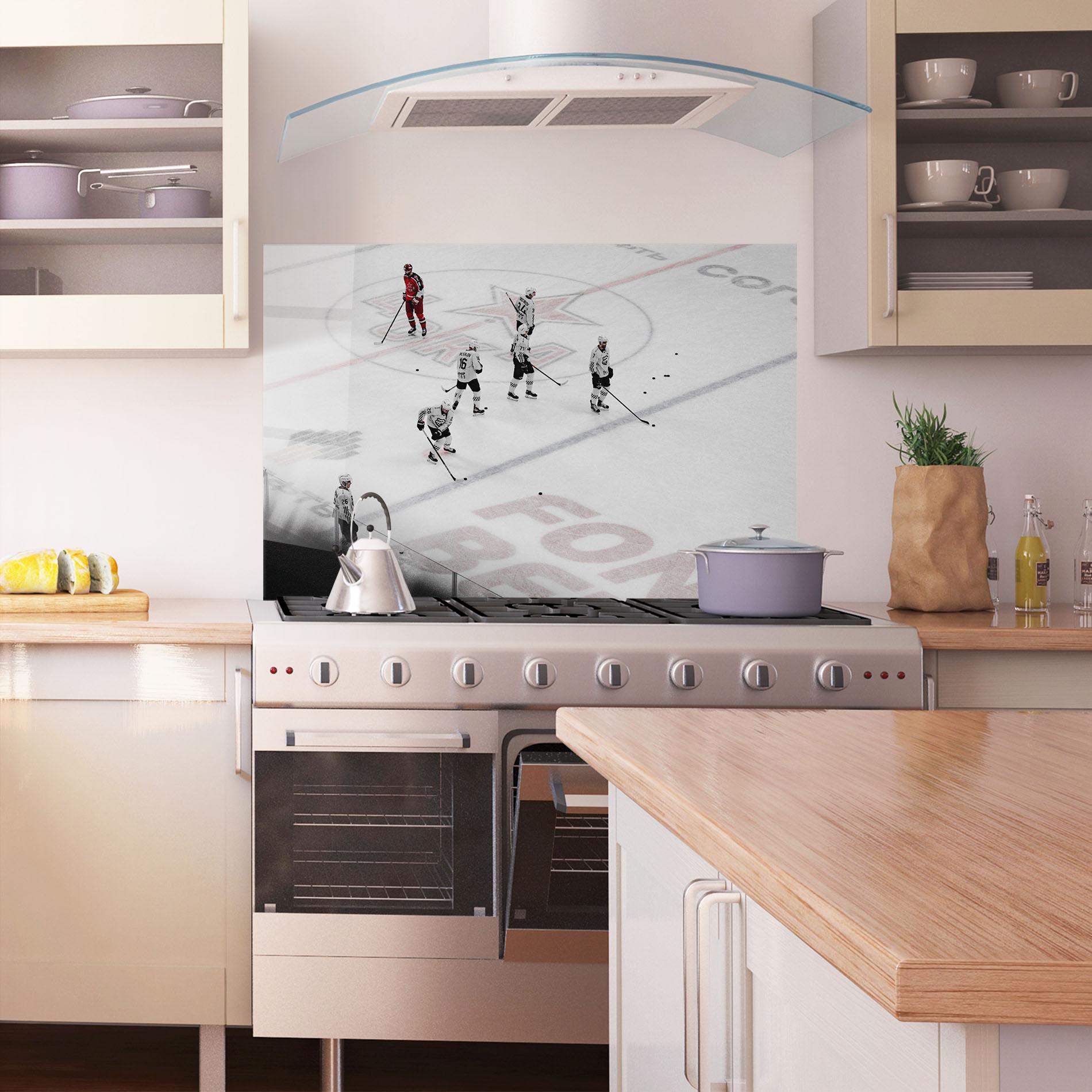 Стъклен панел за кухня Ice Intuition mockup 1