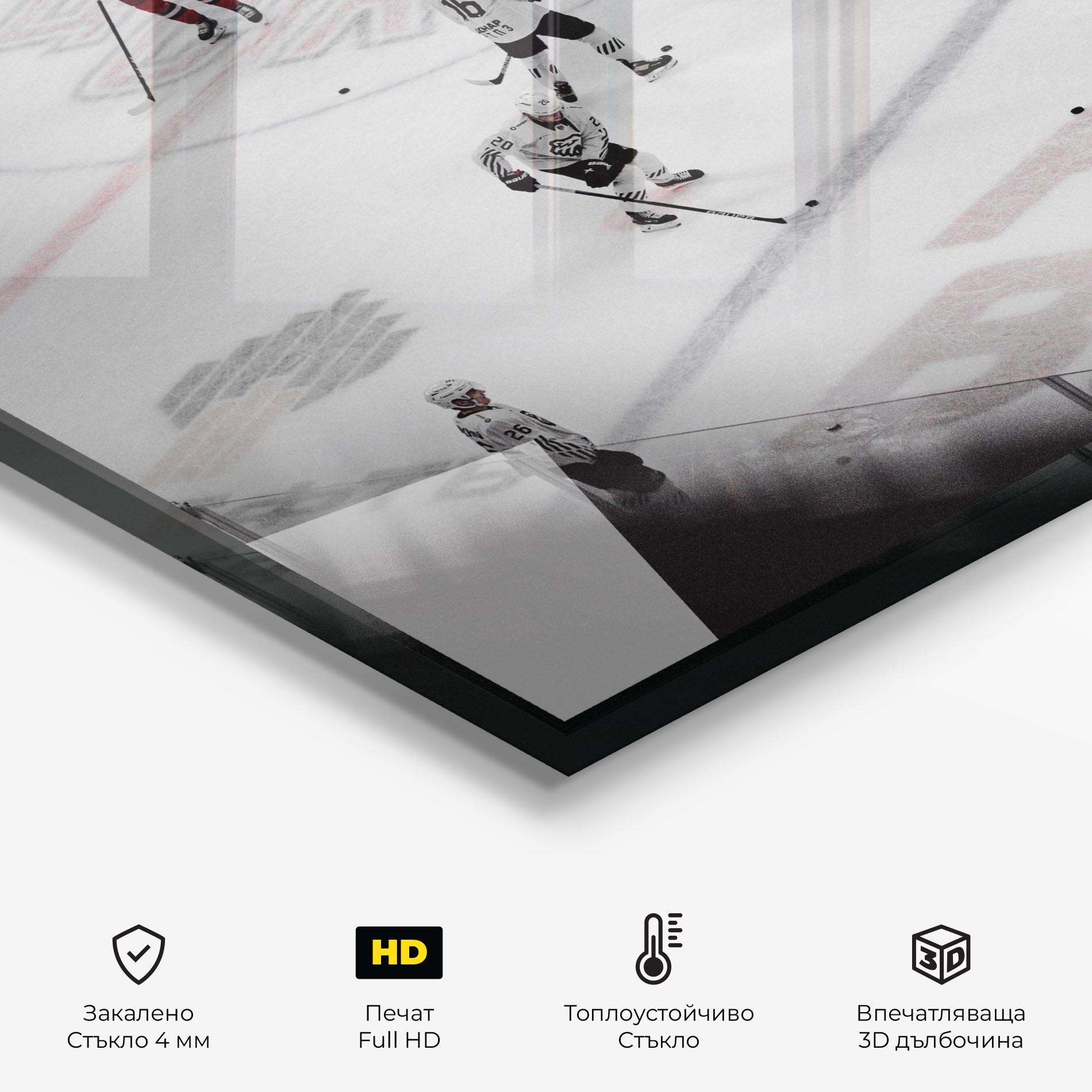 Стъклен панел за кухня Ice Intuition mockup 2