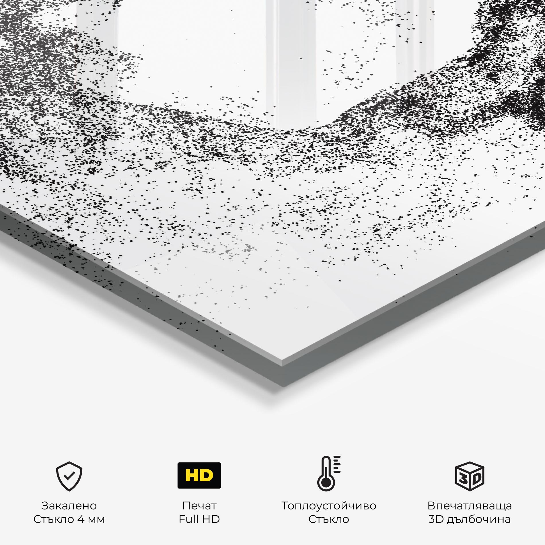 Стъклен панел за кухня Playing Hockey mockup 2