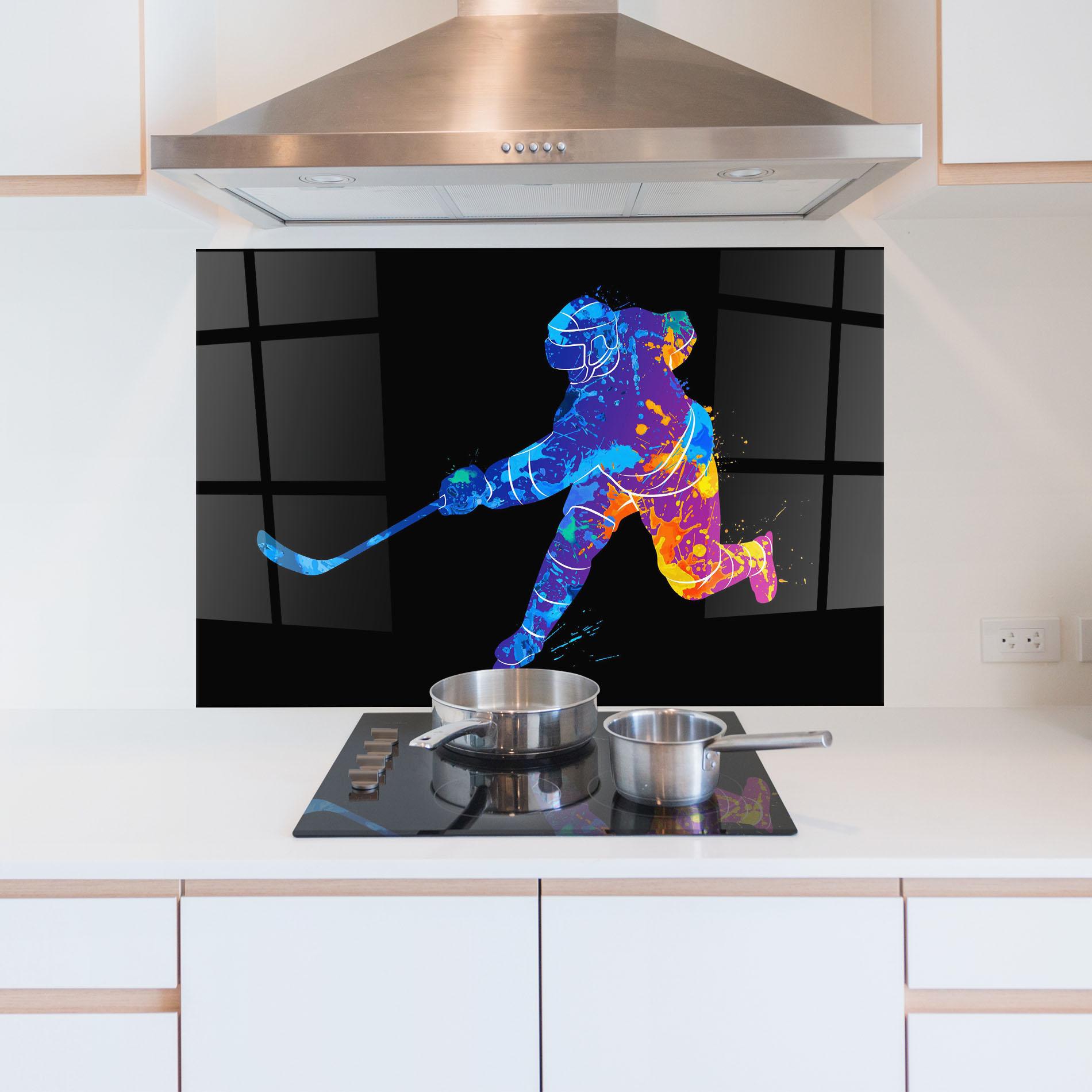 Стъклен панел за кухня Color Mix Art mockup 5