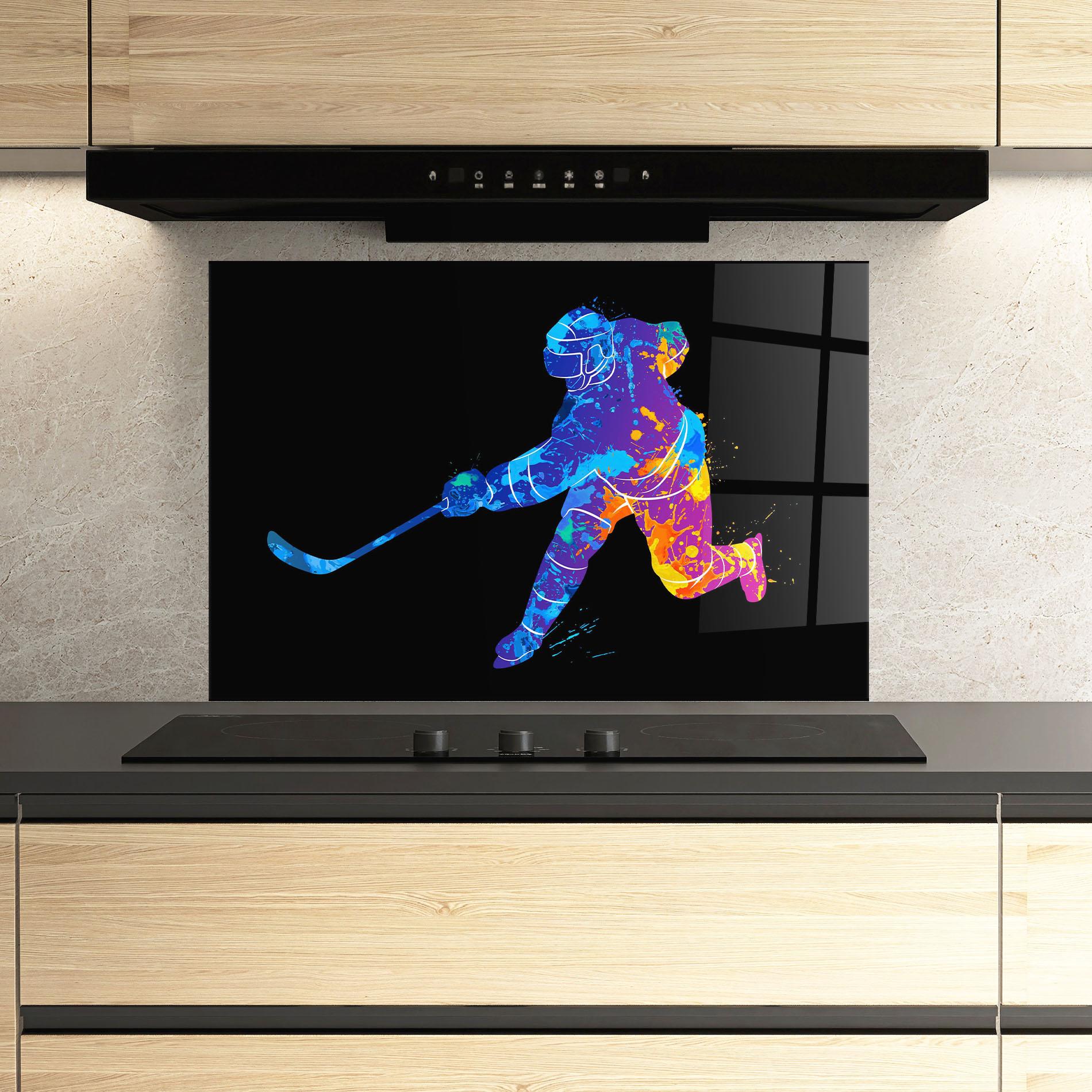 Стъклен панел за кухня Color Mix Art mockup 3