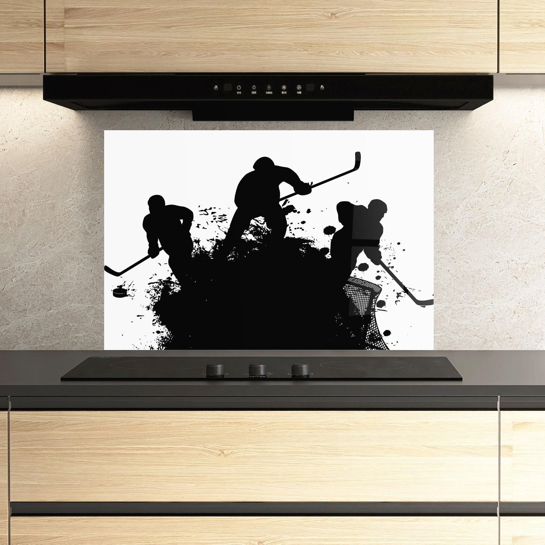 Стъклен панел за кухня Hockey Tree mockup 3