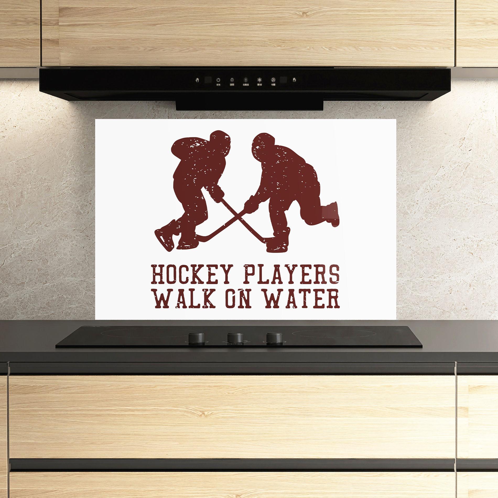 Стъклен панел за кухня Hockey Walk mockup 3