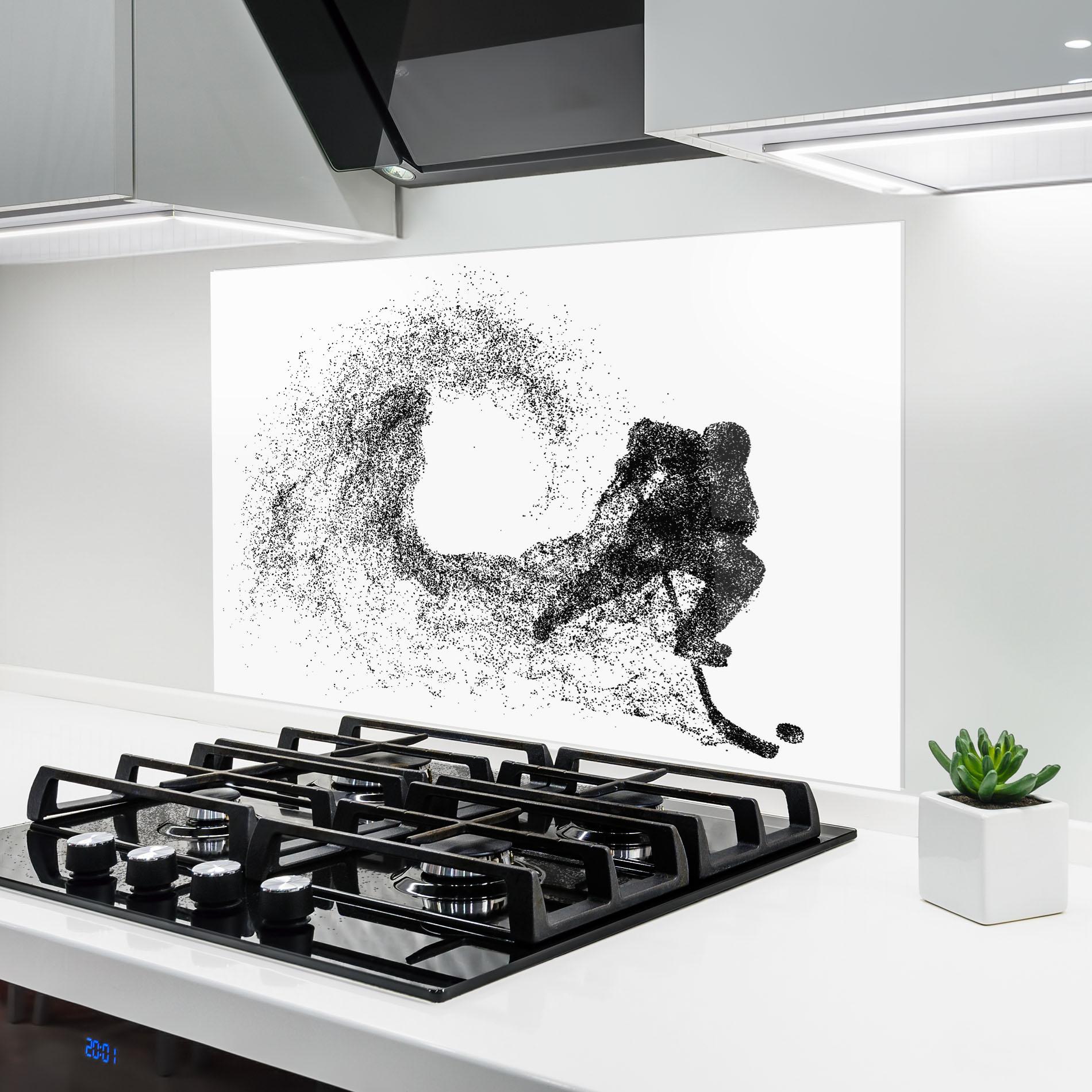 Стъклен панел за кухня Hockey Playing mockup 6