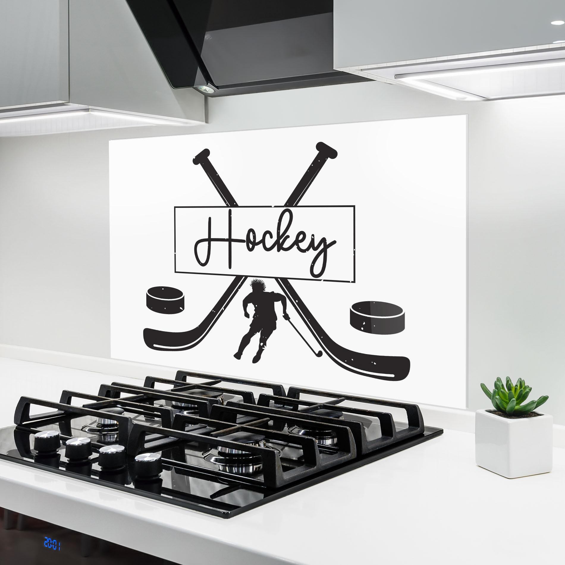 Стъклен панел за кухня Hockey Stick mockup 6