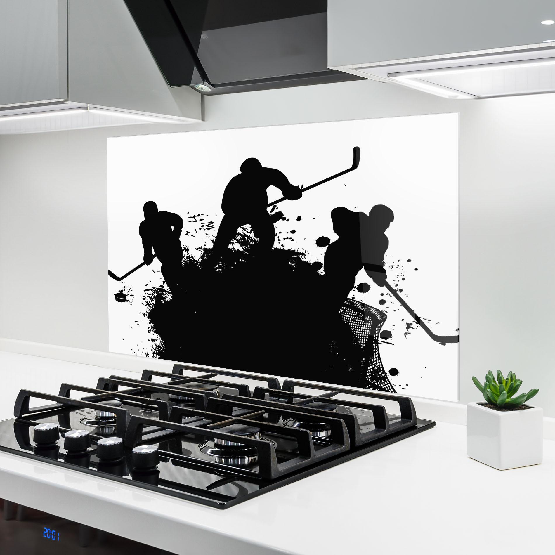 Стъклен панел за кухня Hockey Tree mockup 6