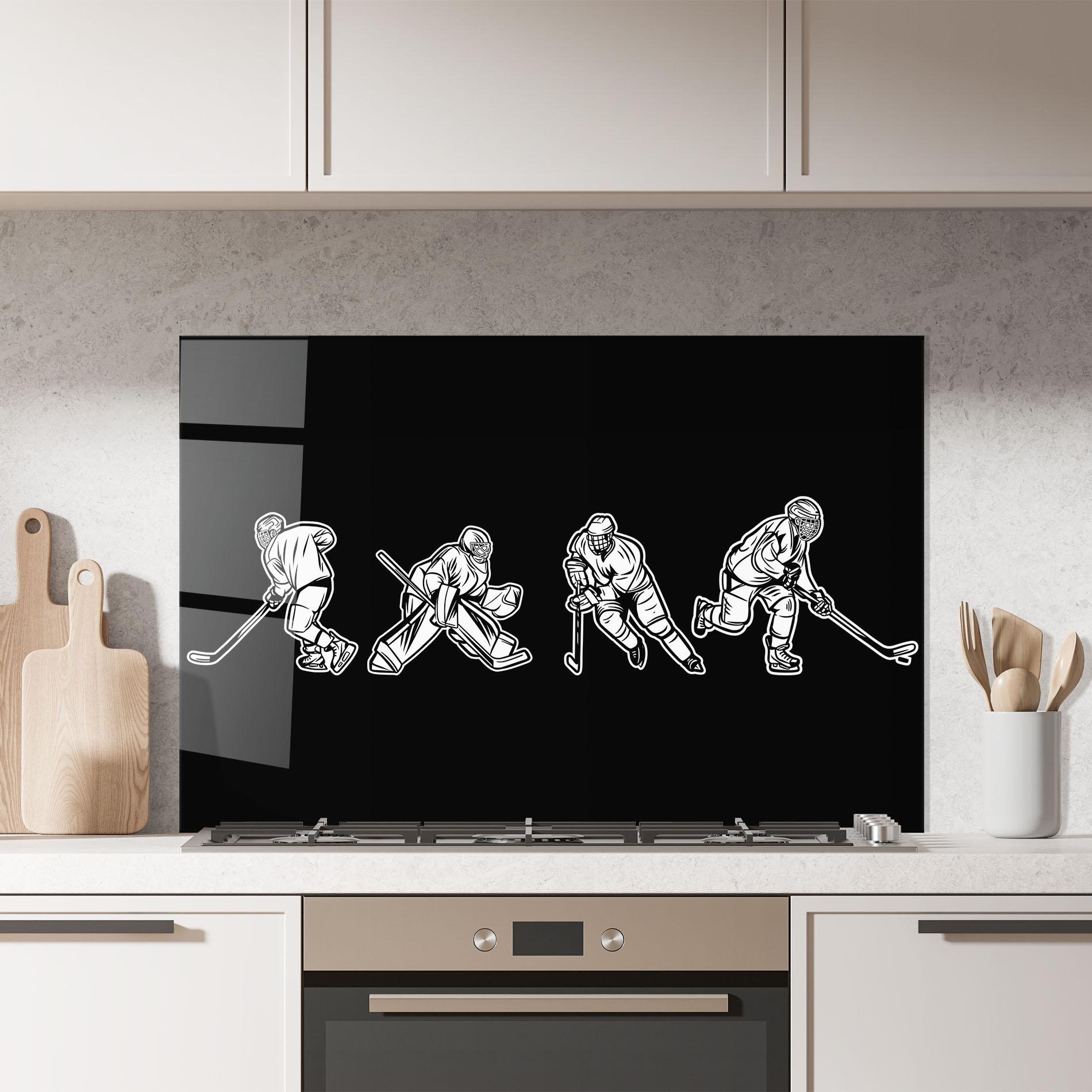 Стъклен панел за кухня Hockey Four mockup 7