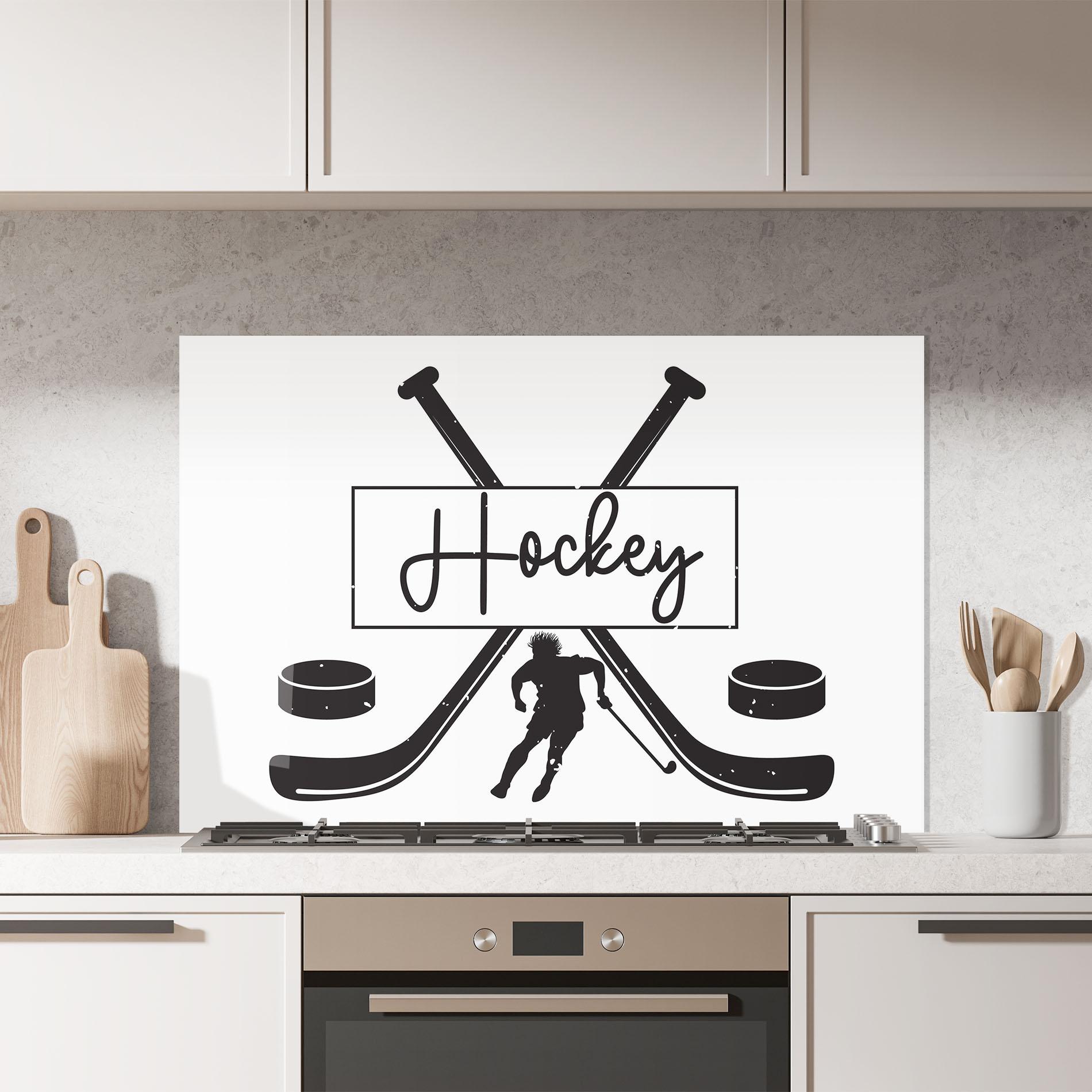 Стъклен панел за кухня Hockey Stick mockup 7
