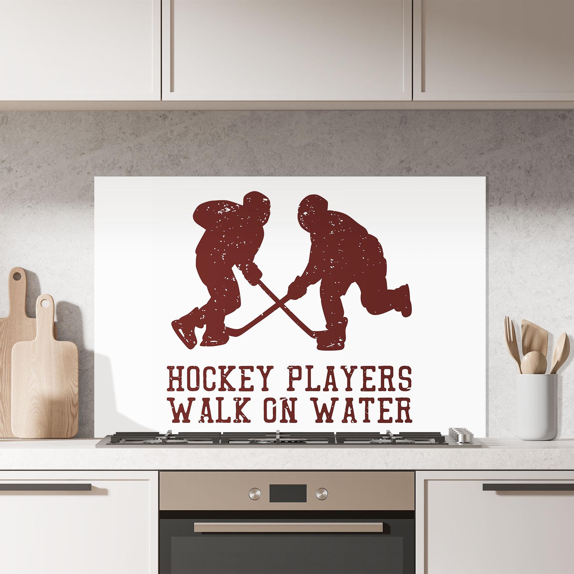 Стъклен панел за кухня Hockey Walk mockup 7