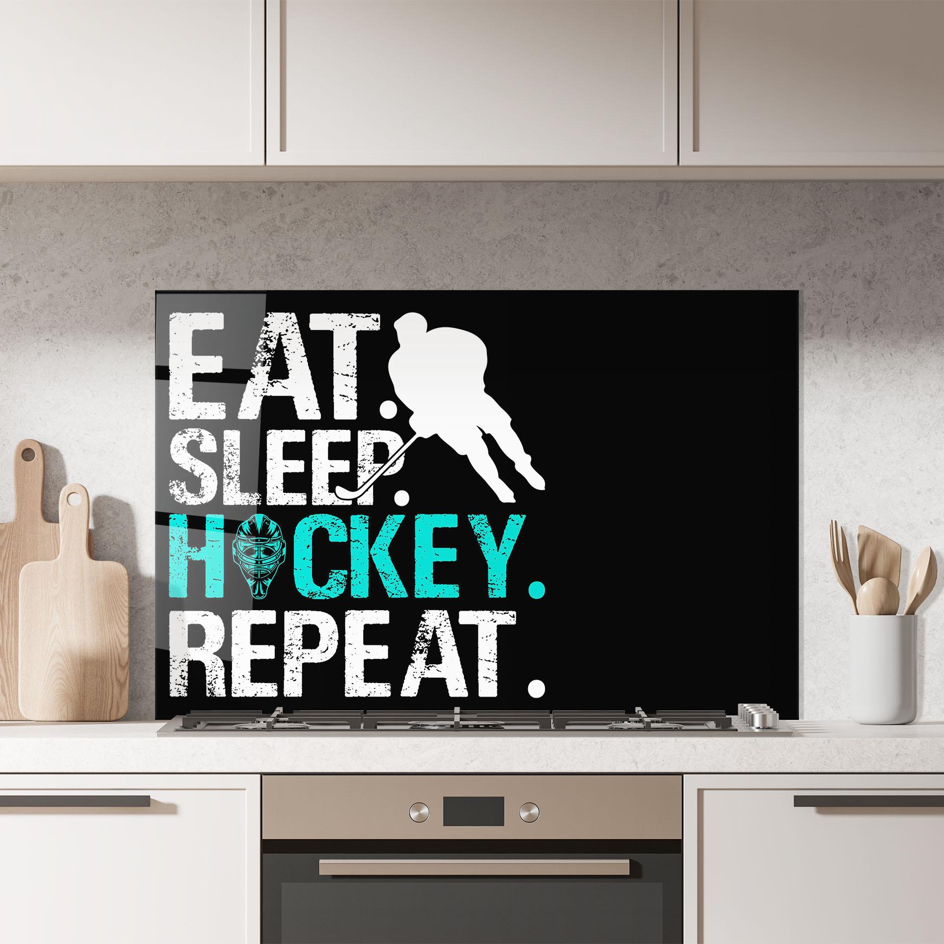 Стъклен панел за кухня Sleep Hockey mockup 7