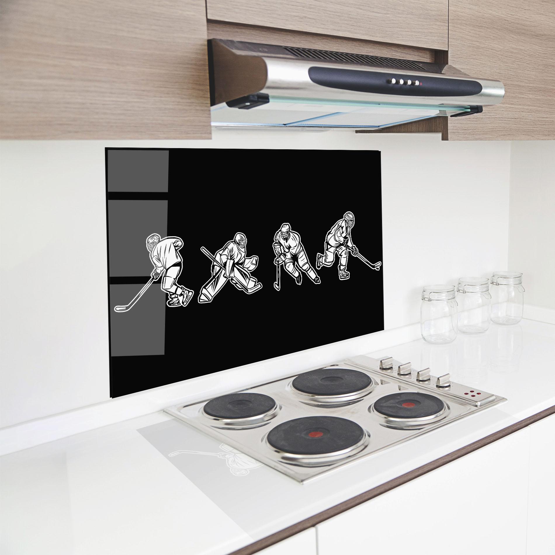 Стъклен панел за кухня Hockey Four mockup 8