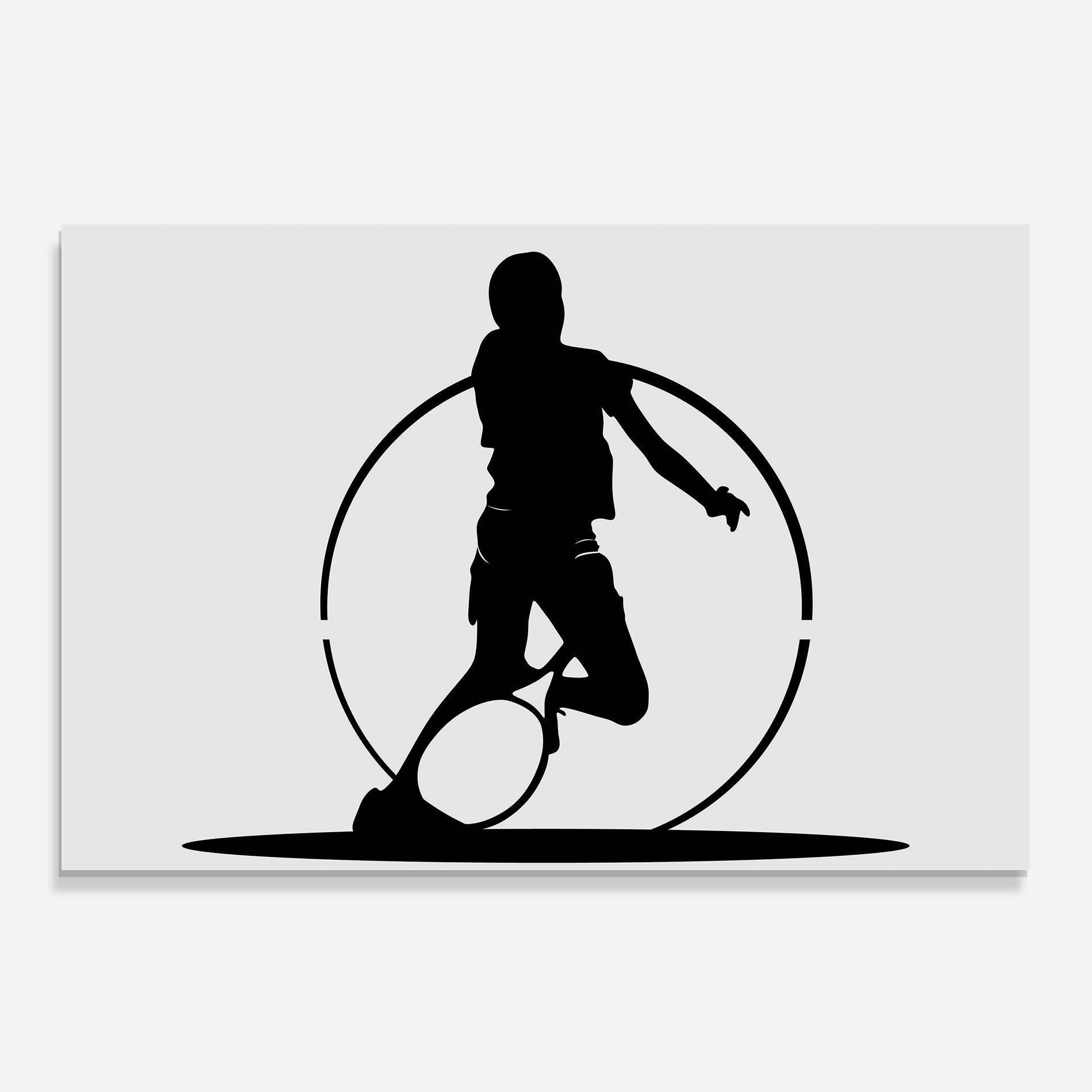 Стъклен панел за кухня Black Tennis Circle mockup 0