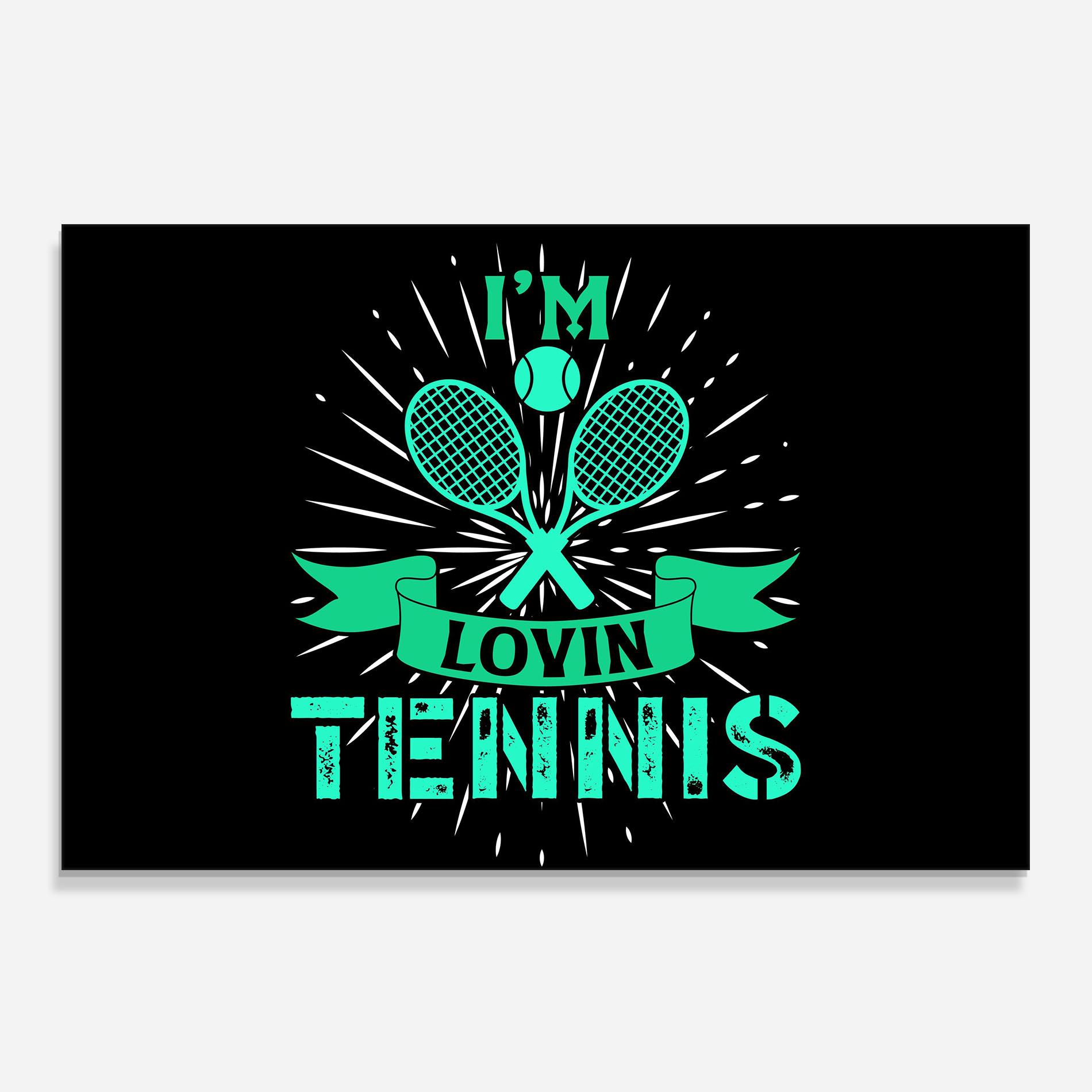 Стъклен панел за кухня Lovin Tennis mockup 0