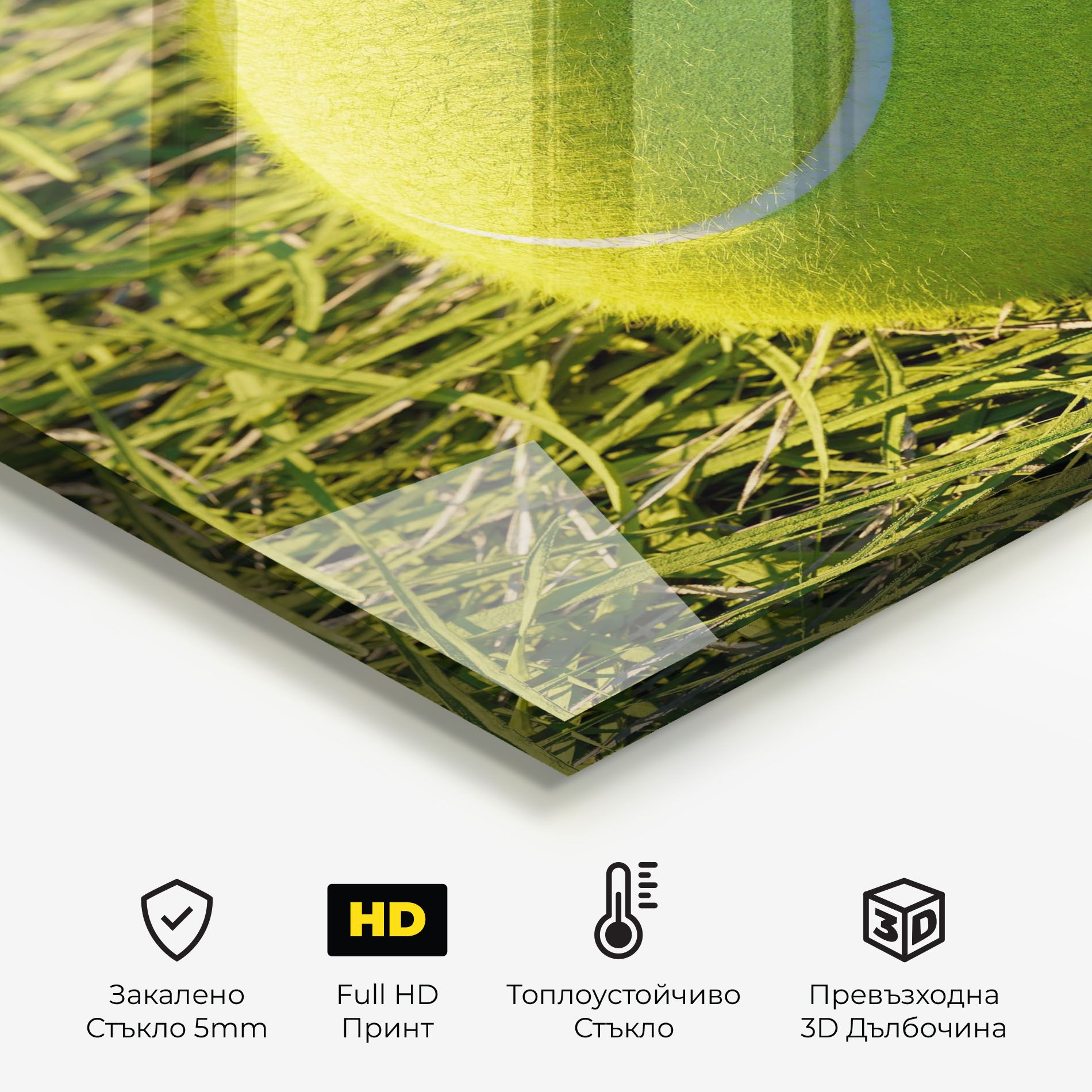 Green Tennis Ball mockup 2