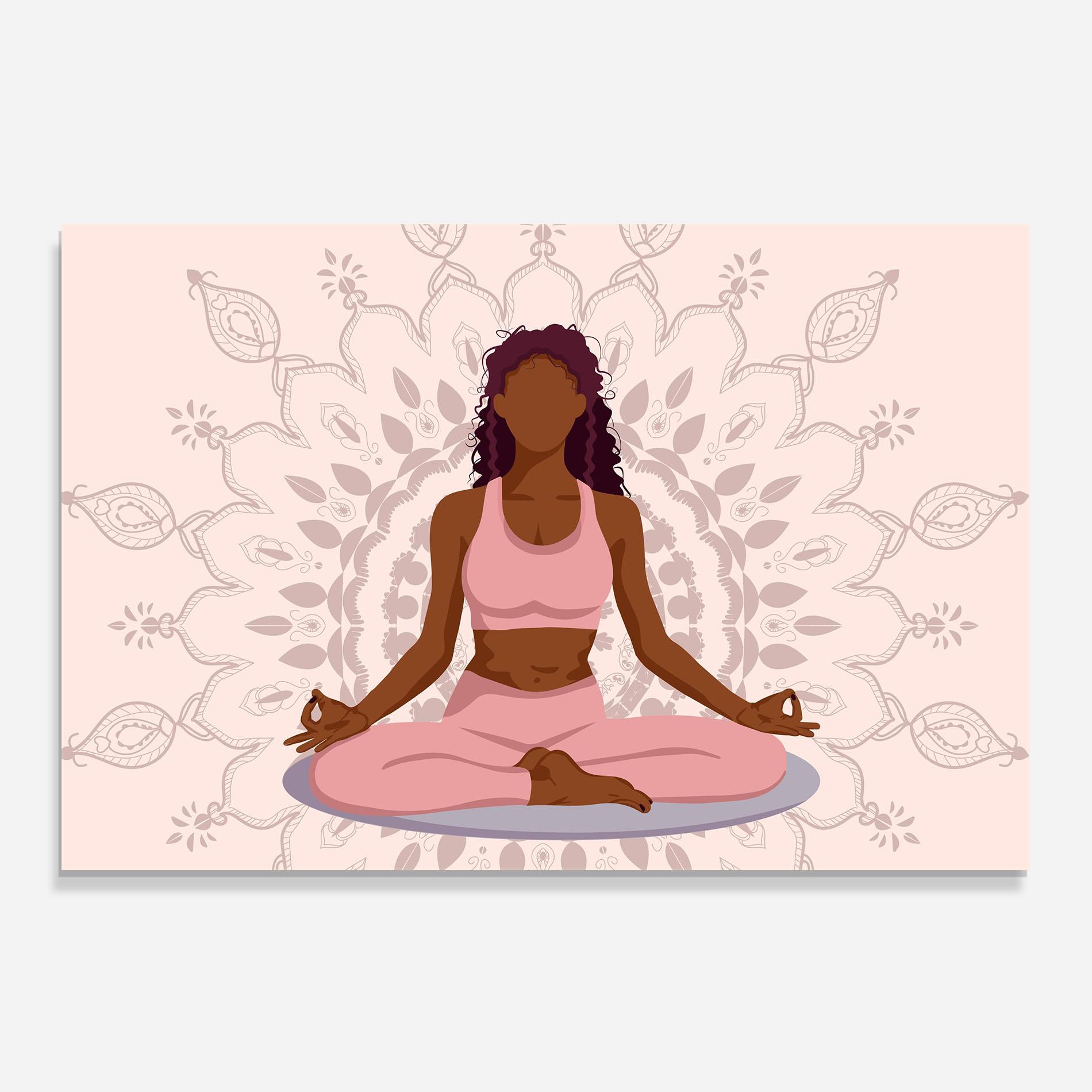 Стъклен панел за кухня Lotus Position mockup 0