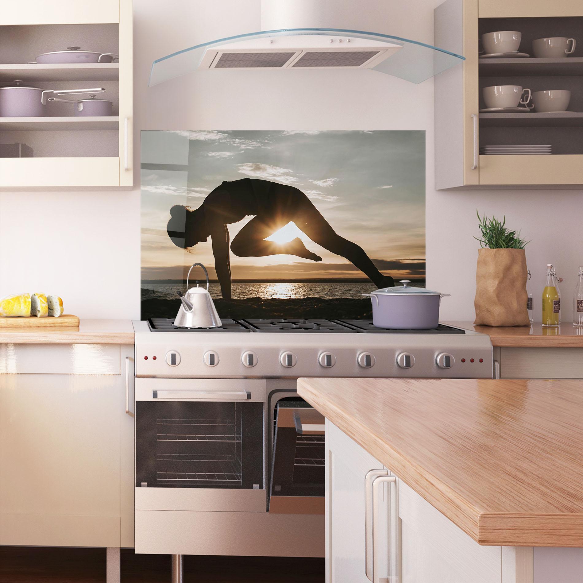 Стъклен панел за кухня Harmony Hush mockup 1