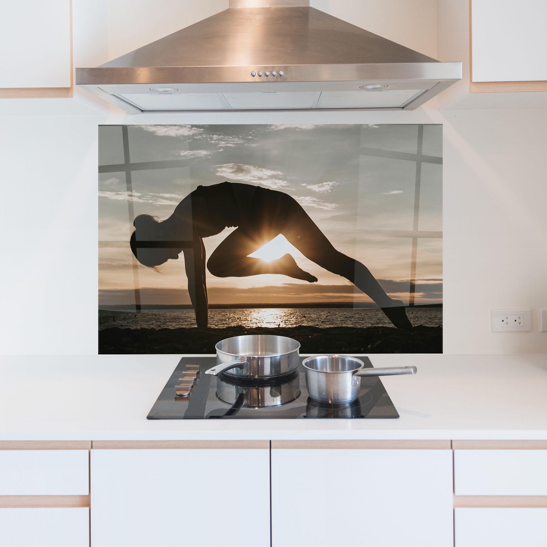 Стъклен панел за кухня Harmony Hush mockup 5