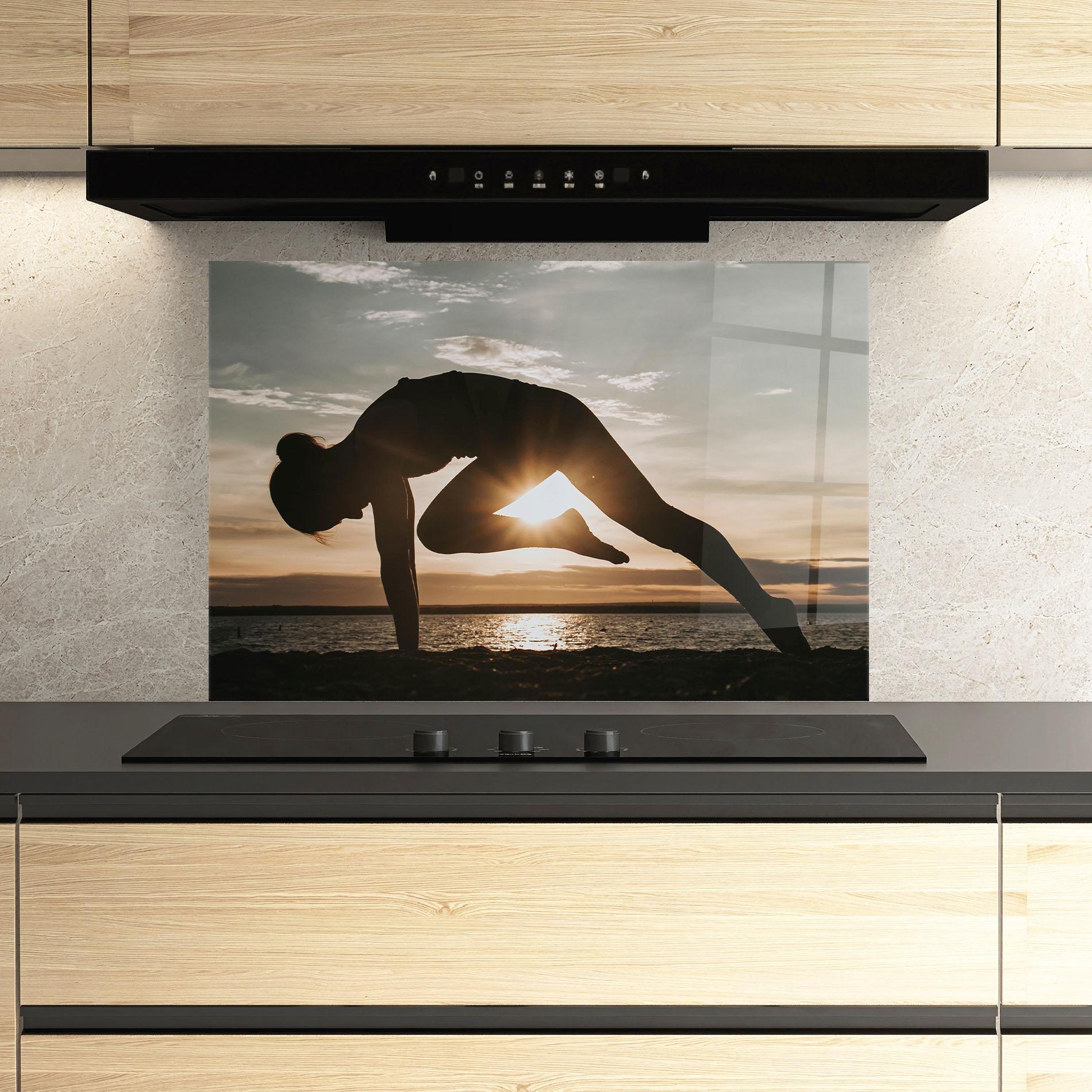 Стъклен панел за кухня Harmony Hush mockup 3