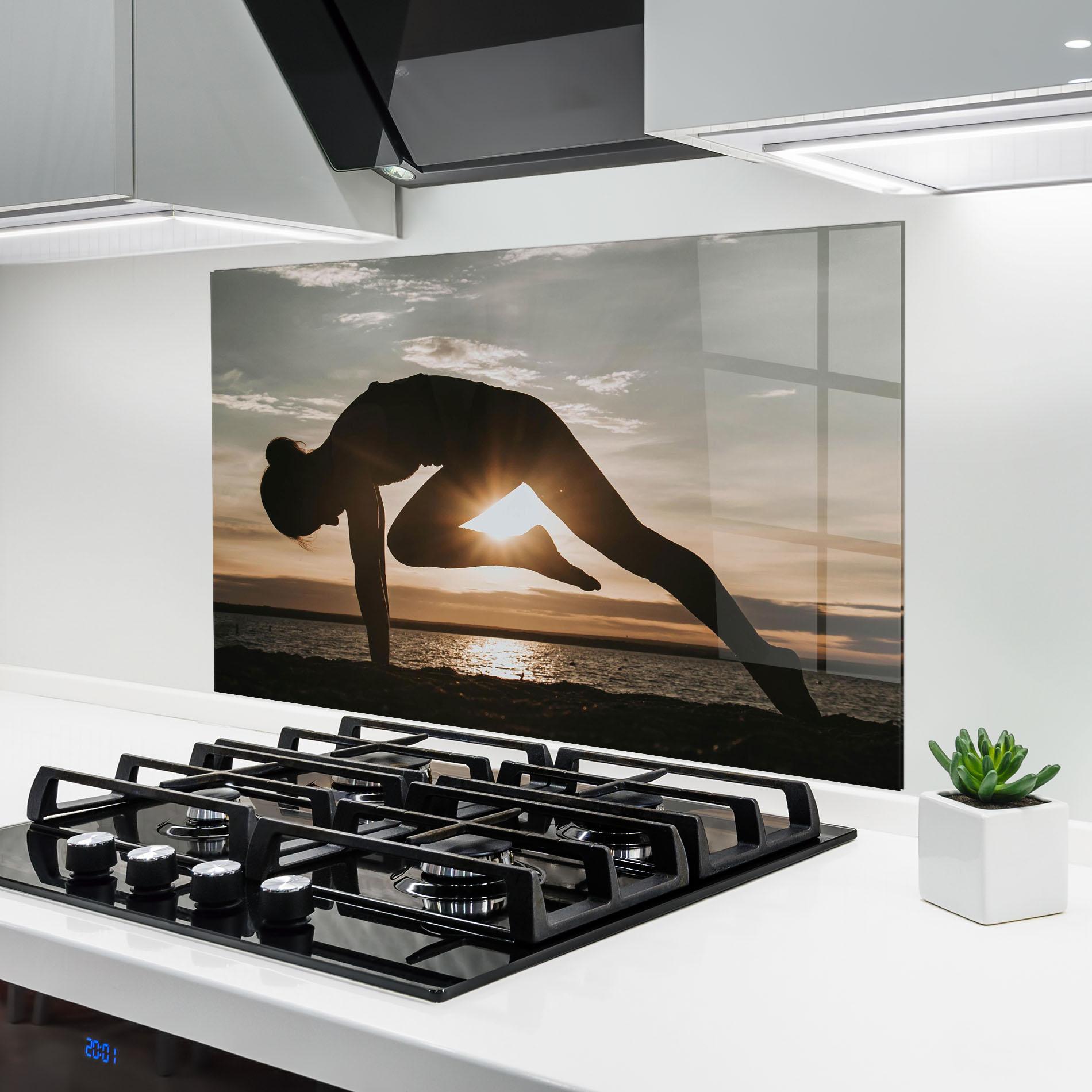 Стъклен панел за кухня Harmony Hush mockup 6