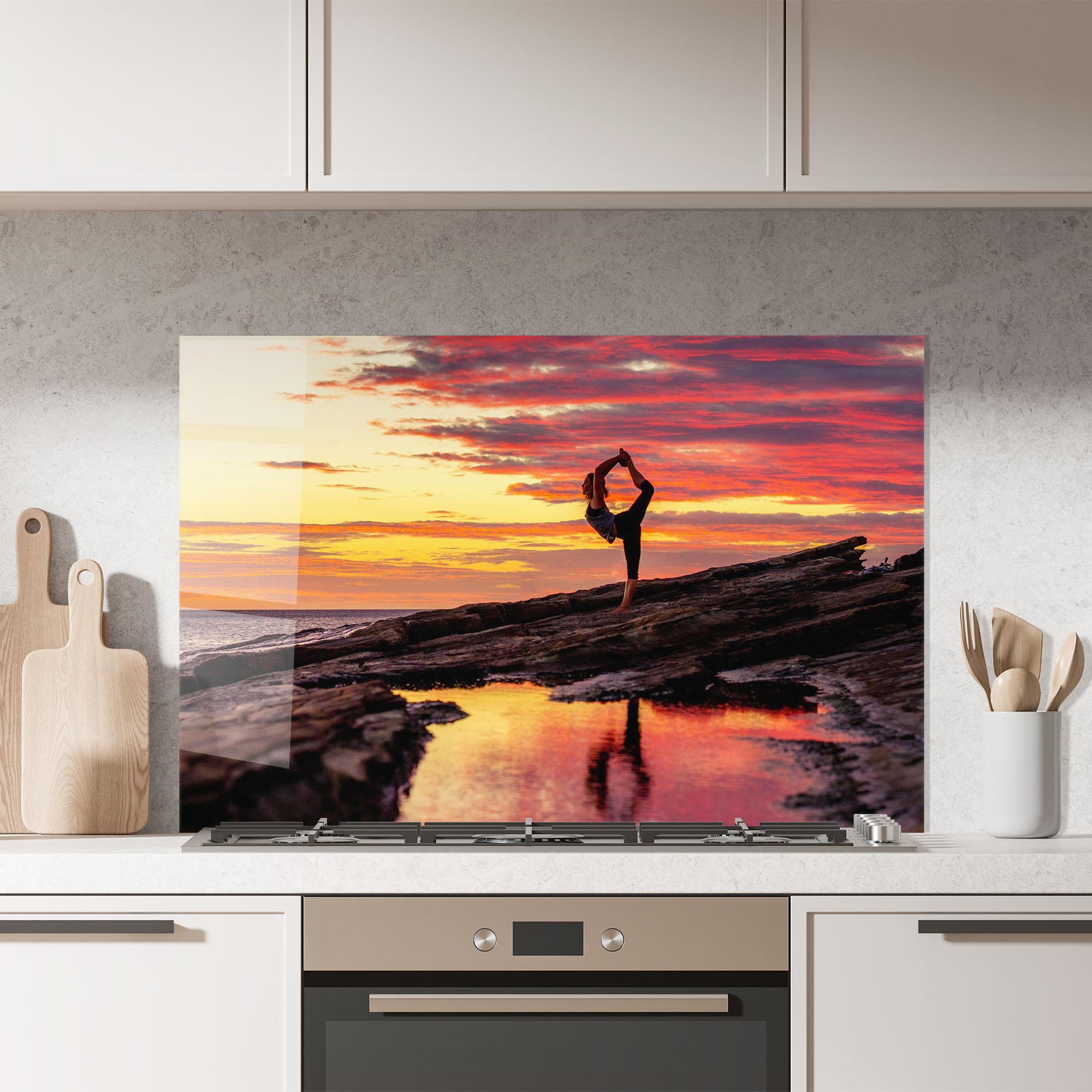 Стъклен панел за кухня Namaste mockup 7