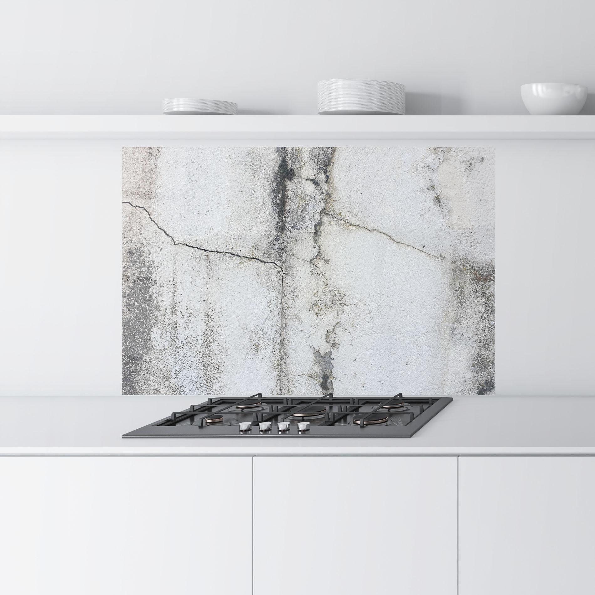 Стъклен панел за кухня Little Cracks Ciment mockup 9