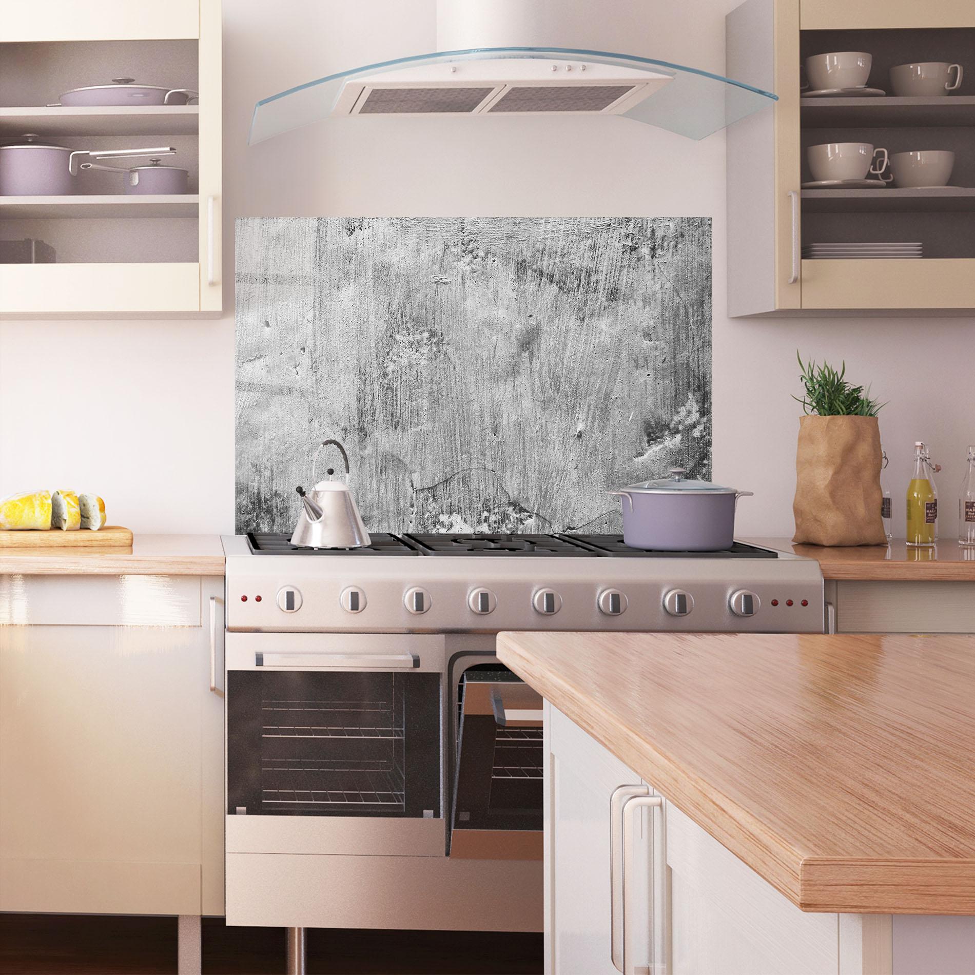 Стъклен панел за кухня Detail Cement mockup 1