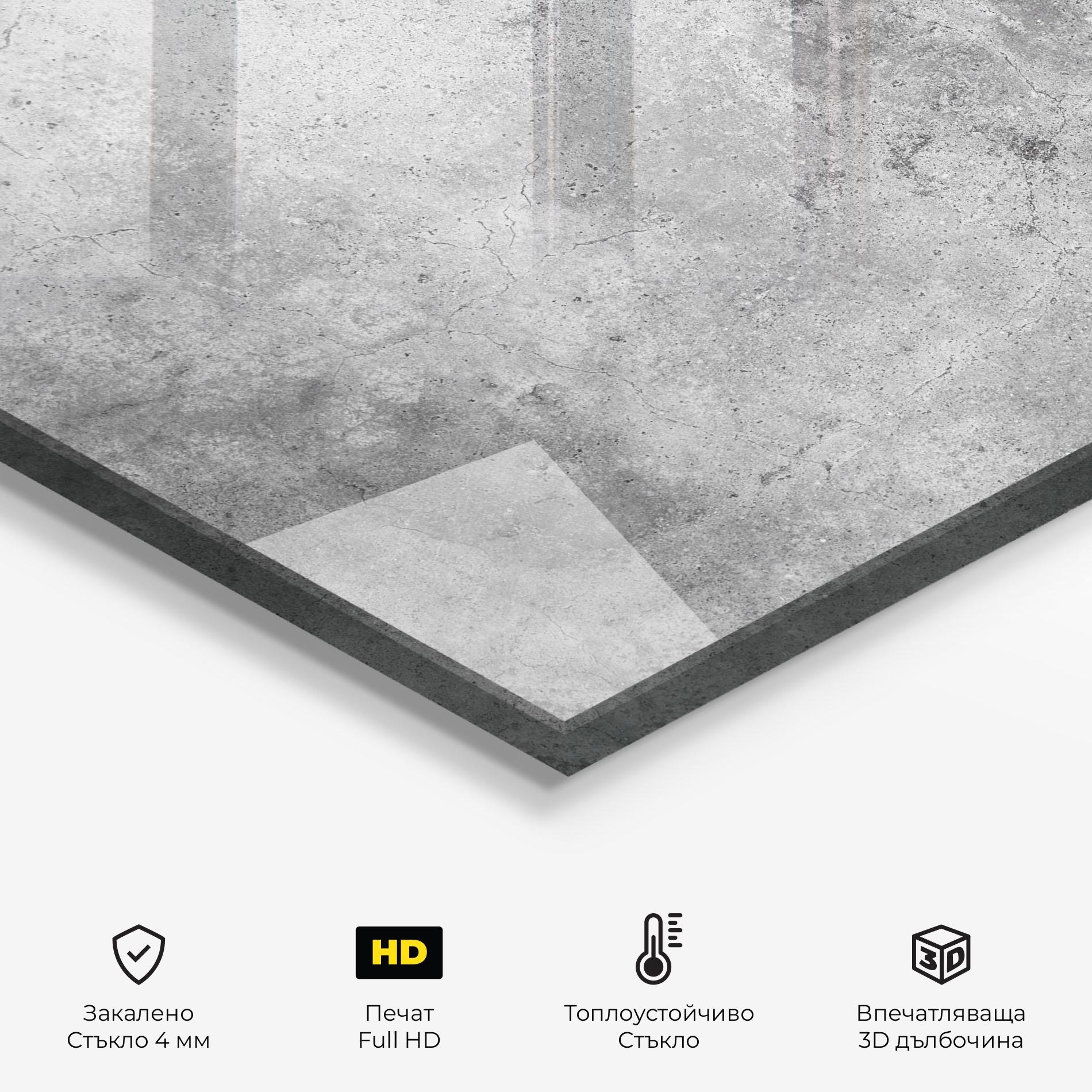 Стъклен панел за кухня Cement Wall Texture Background mockup 2