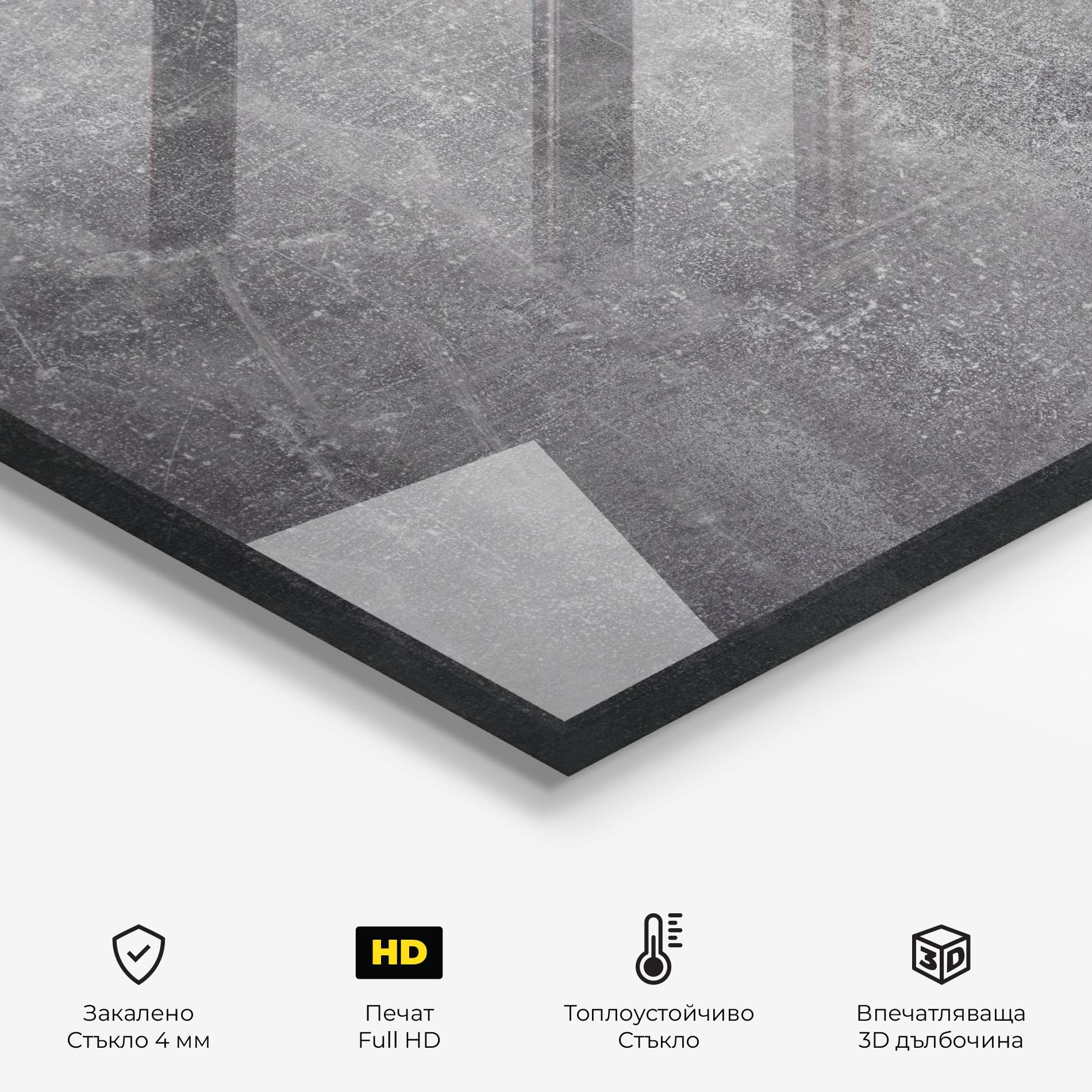 Стъклен панел за кухня Slate Background mockup 2