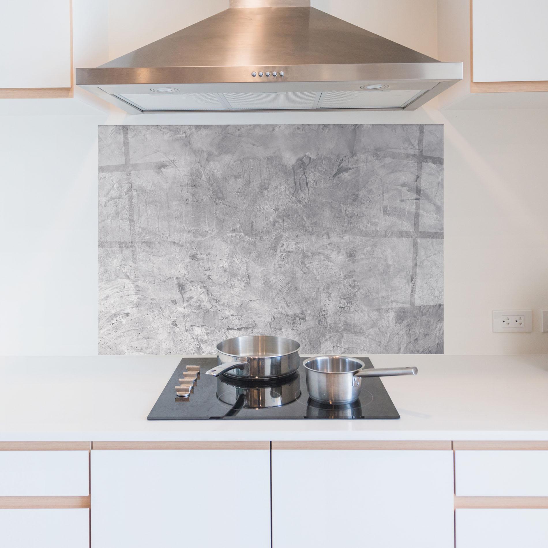 Стъклен панел за кухня Abstract Grey Wall mockup 5