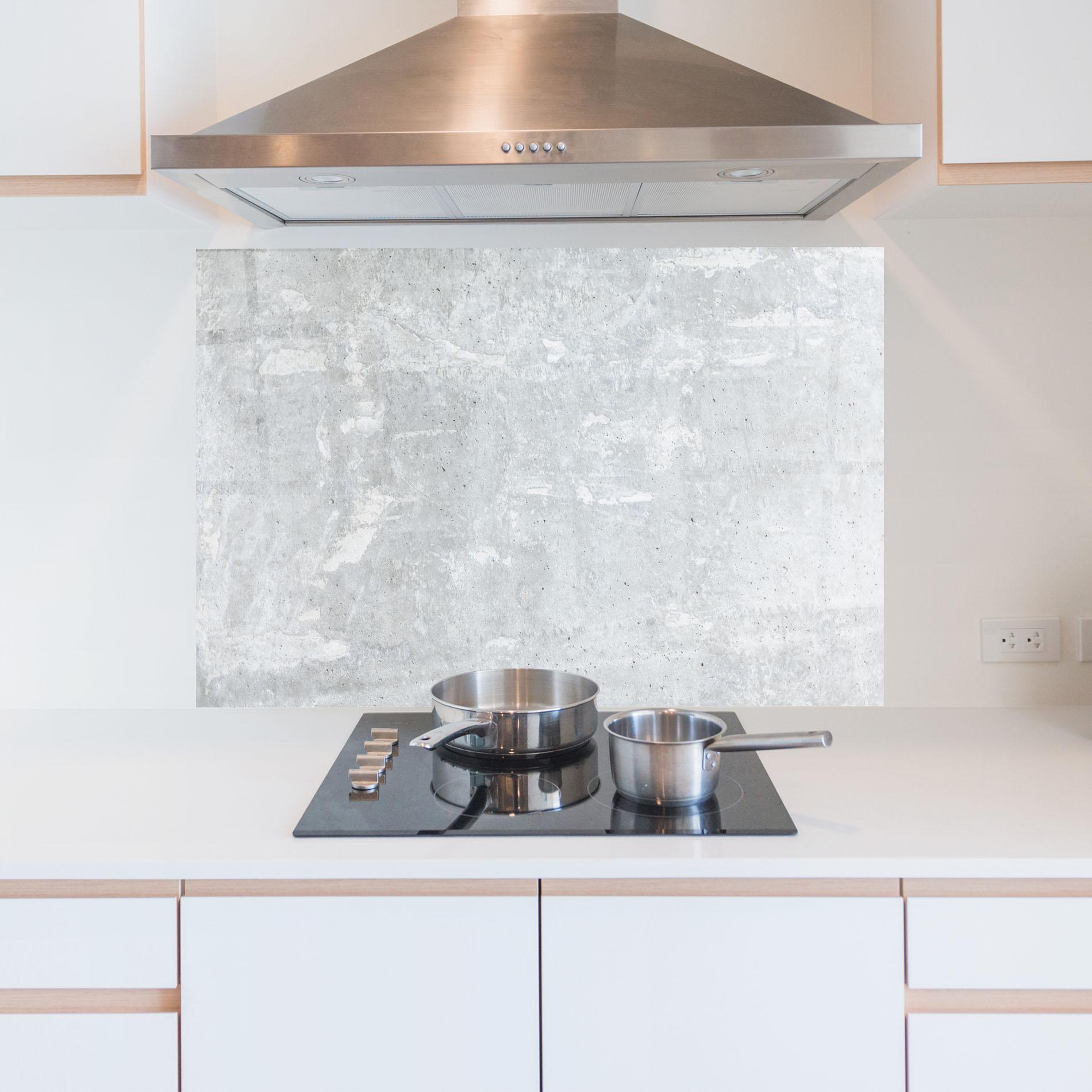 Стъклен панел за кухня Bright Ciment Texture mockup 5