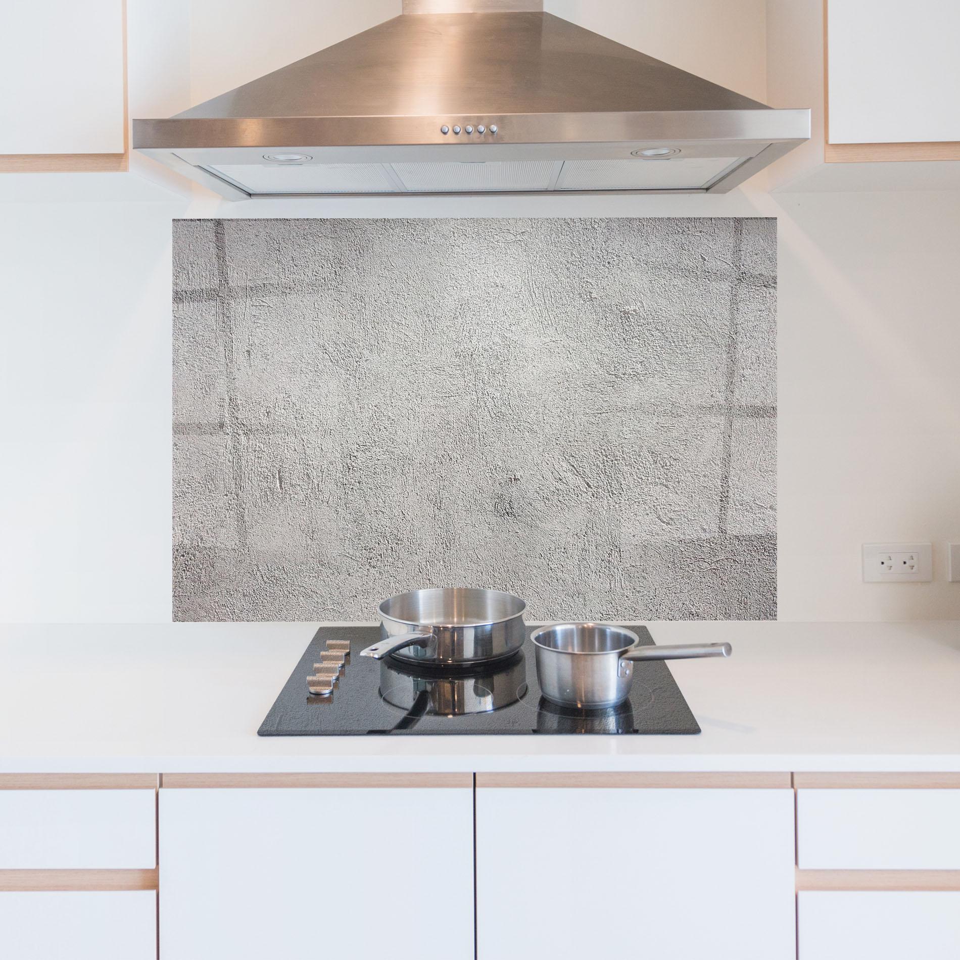 Стъклен панел за кухня Grey Texture Ciment mockup 5