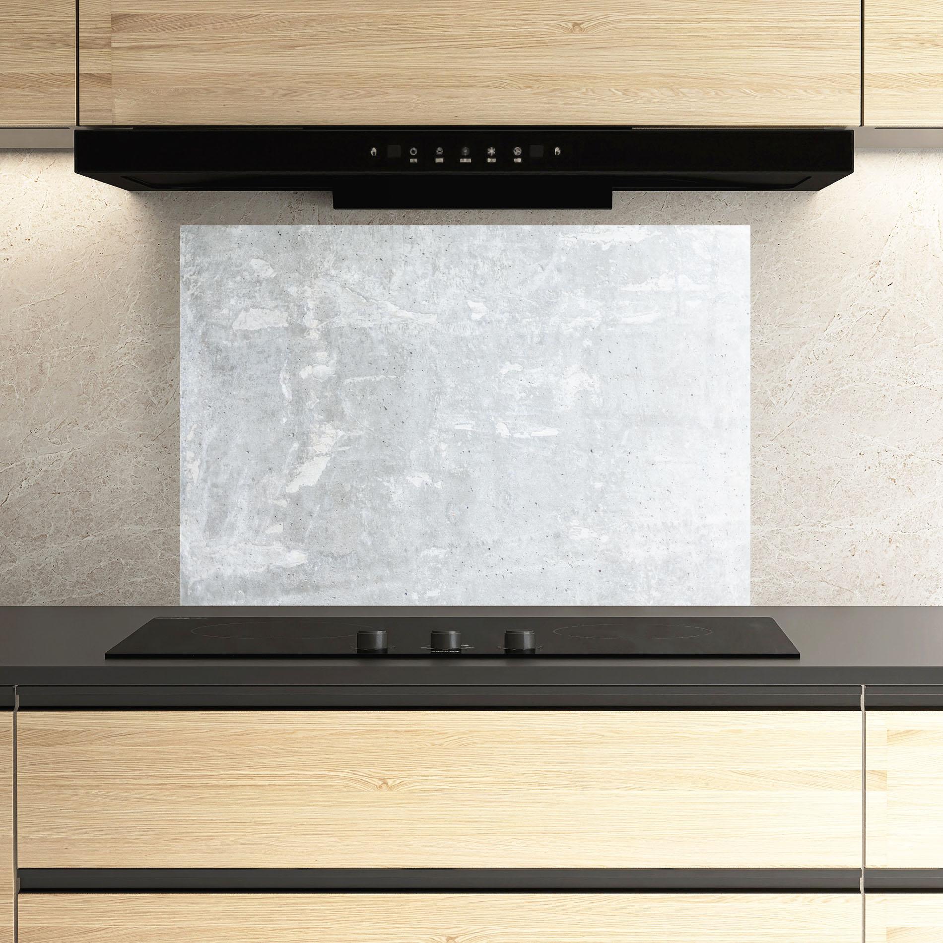 Стъклен панел за кухня Bright Ciment Texture mockup 3