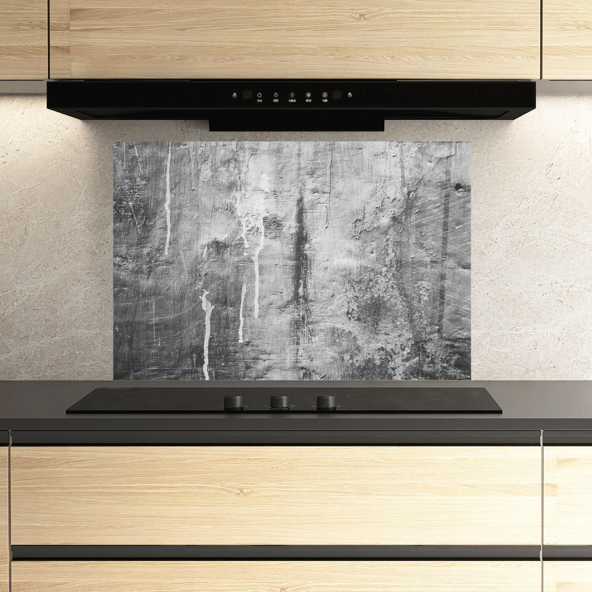 Стъклен панел за кухня Cement Architecture mockup 3