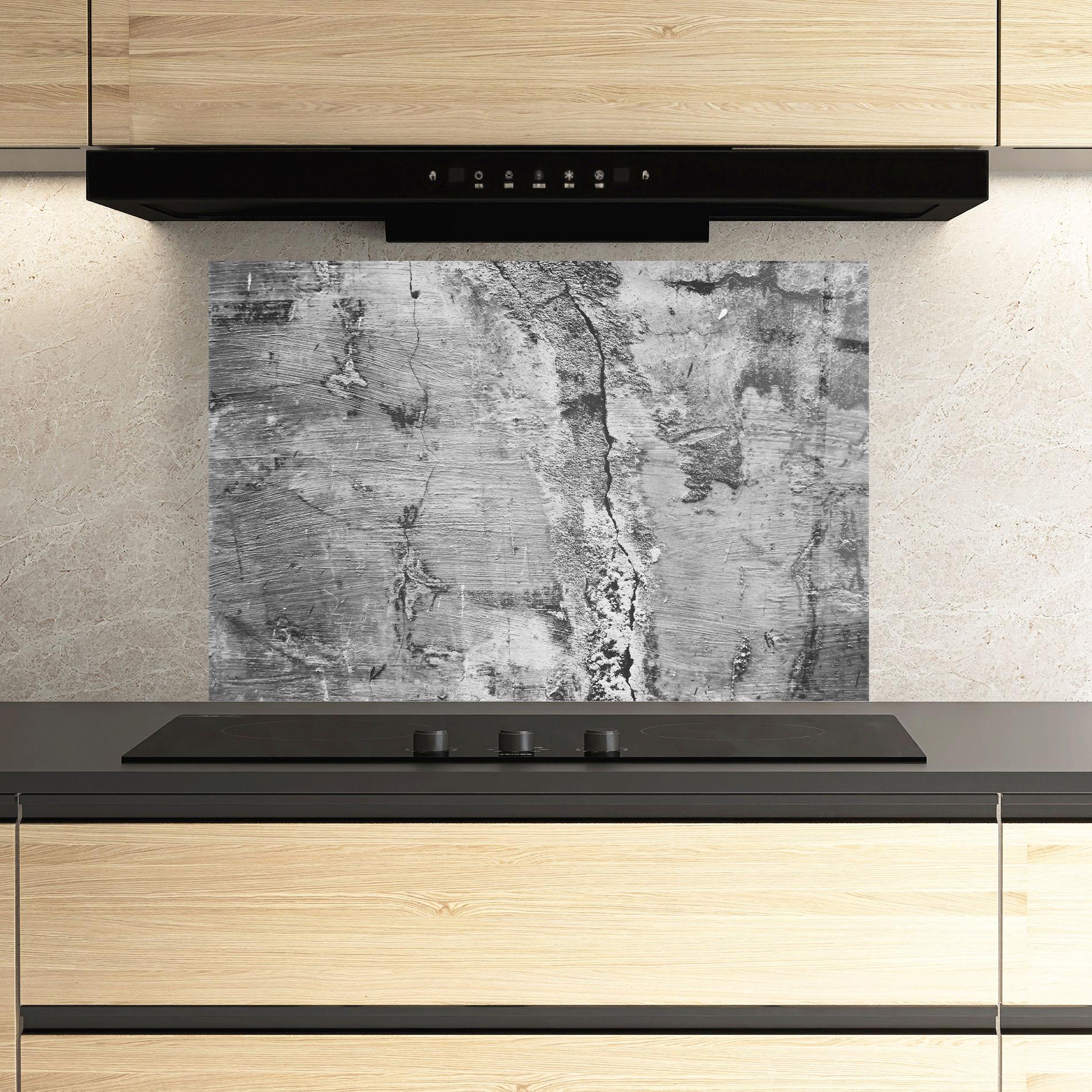 Стъклен панел за кухня Cement Surface mockup 3