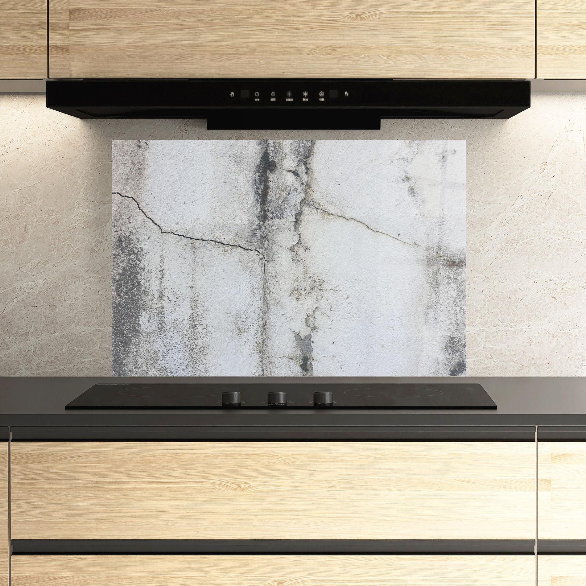 Стъклен панел за кухня Little Cracks Ciment mockup 3