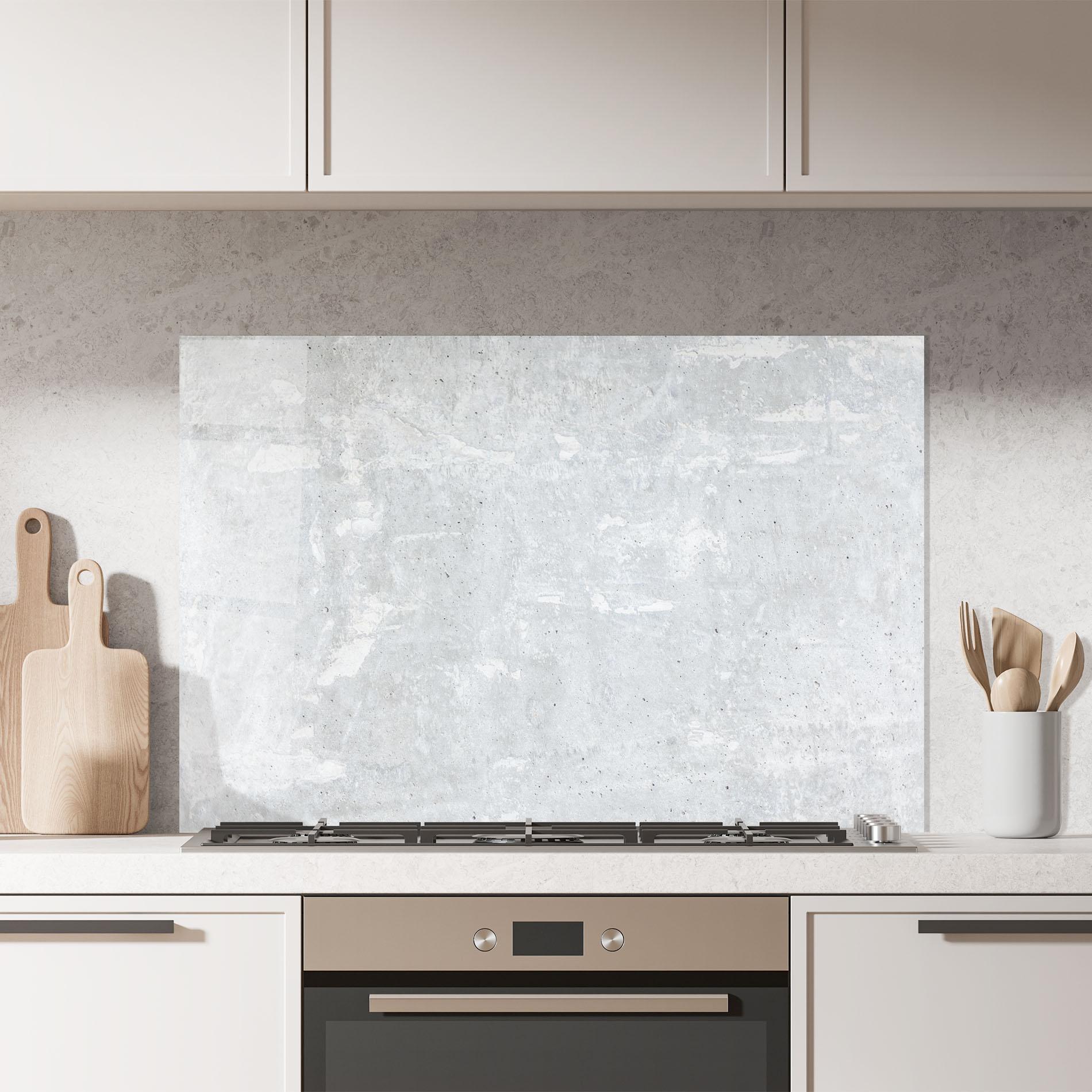 Стъклен панел за кухня Bright Ciment Texture mockup 7