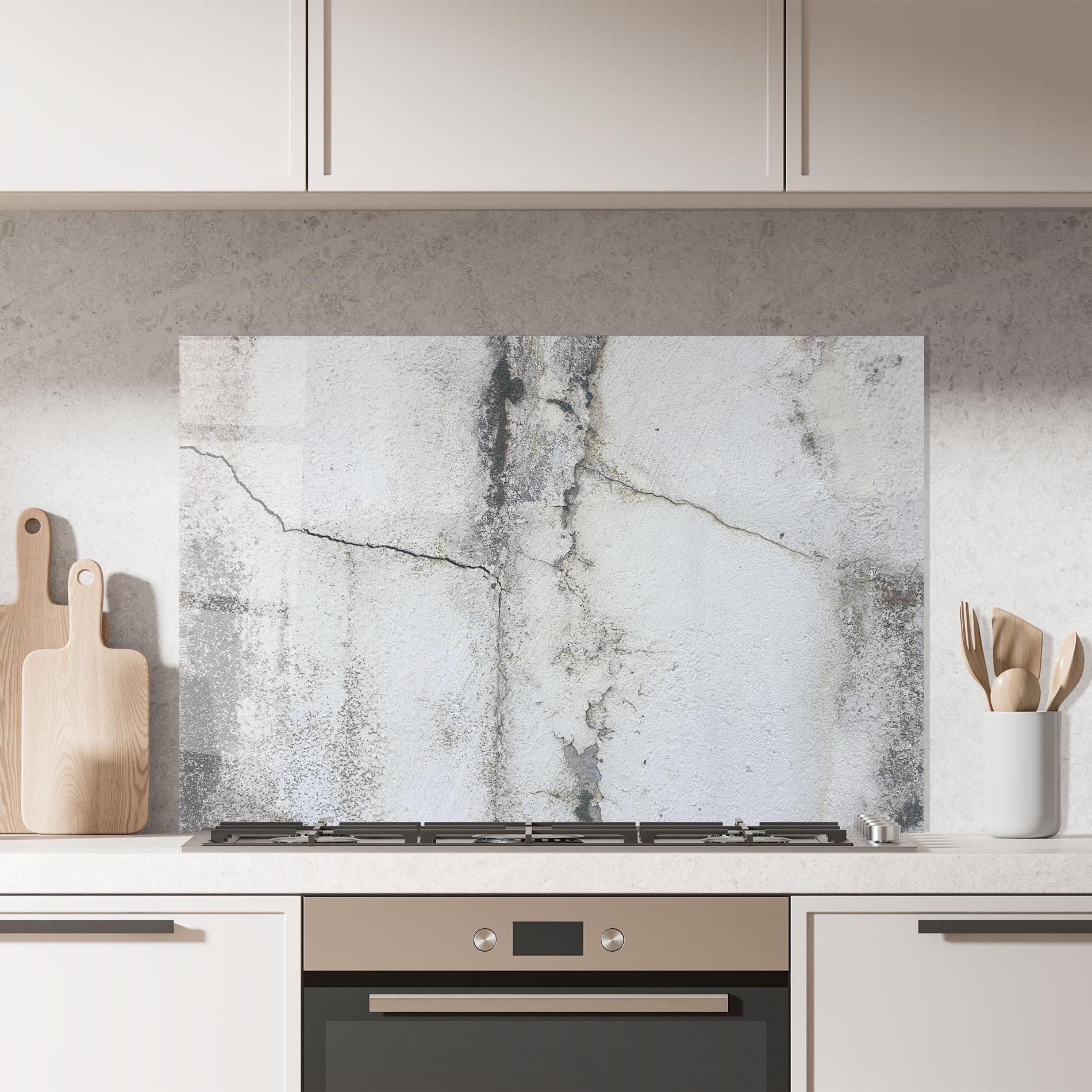 Стъклен панел за кухня Little Cracks Ciment mockup 7