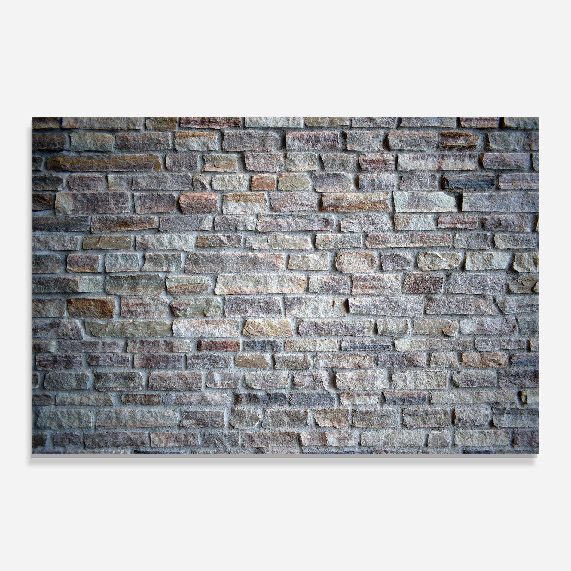 Стъклен панел за кухня Greyish Bircks mockup 0