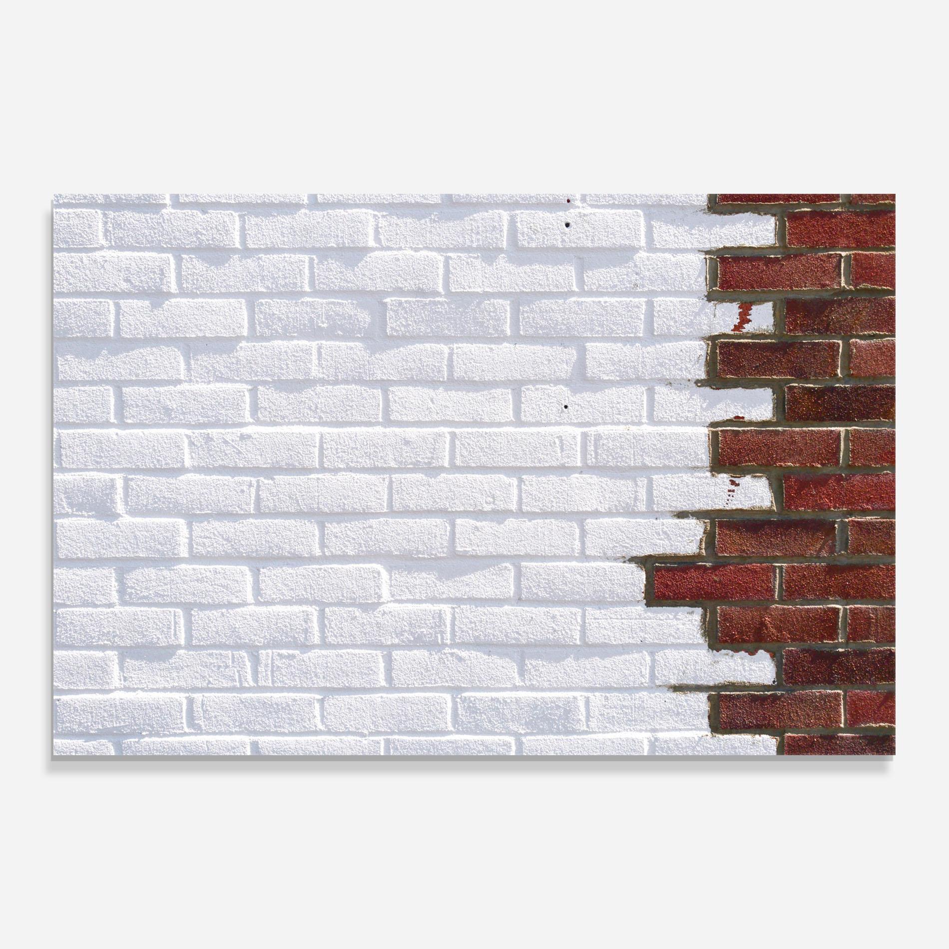 Стъклен панел за кухня Two Tone Bricks mockup 0