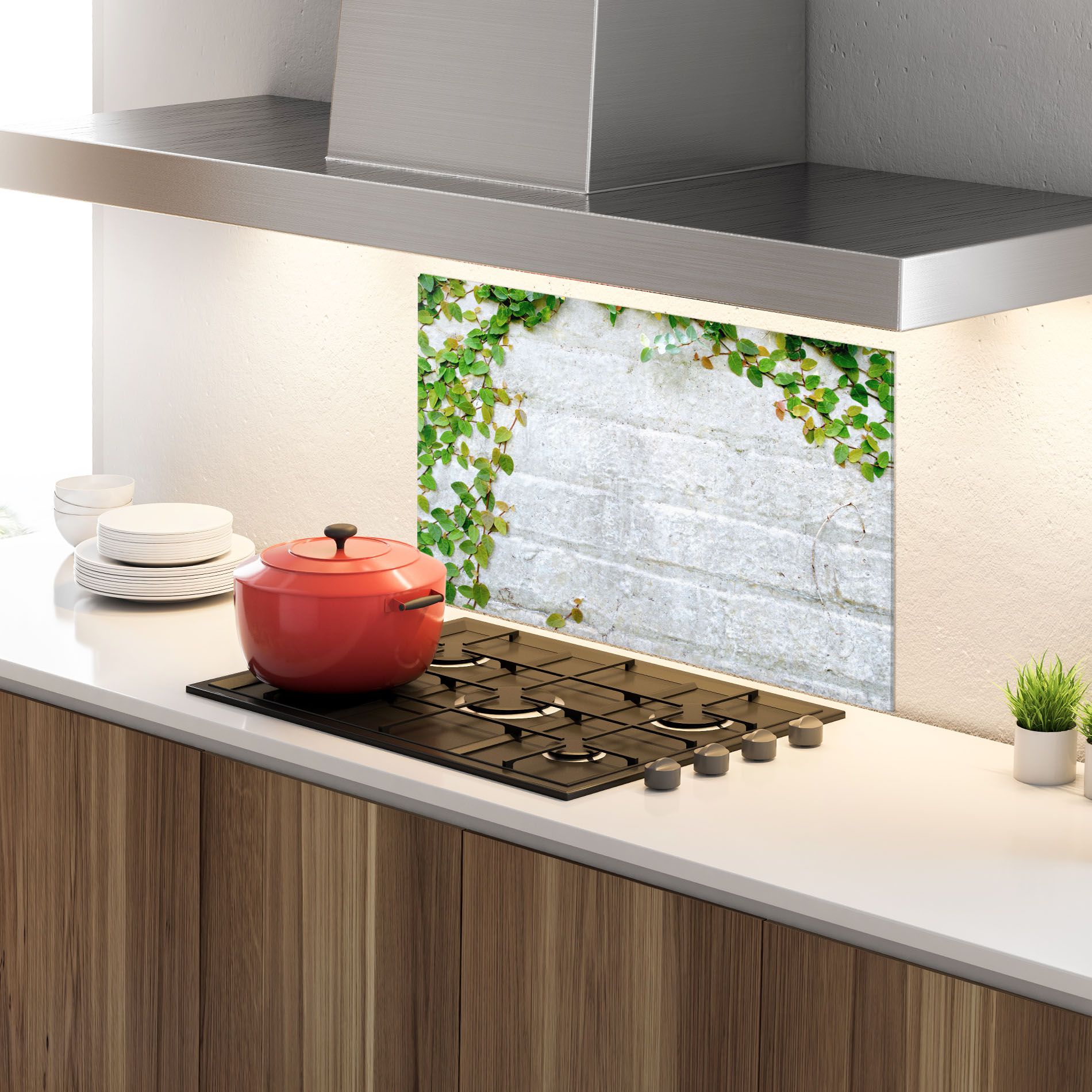 Bricks With Leaves mockup 4