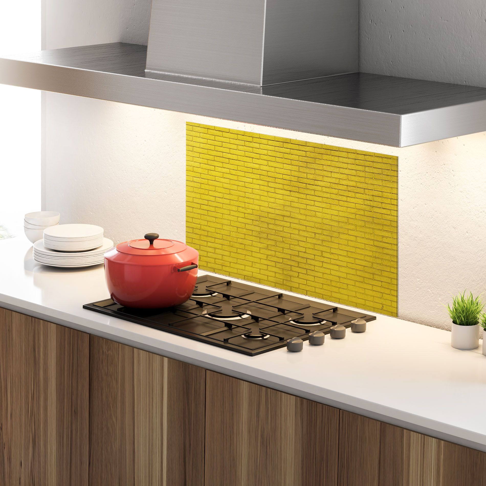 Yellowish Bricks mockup 4