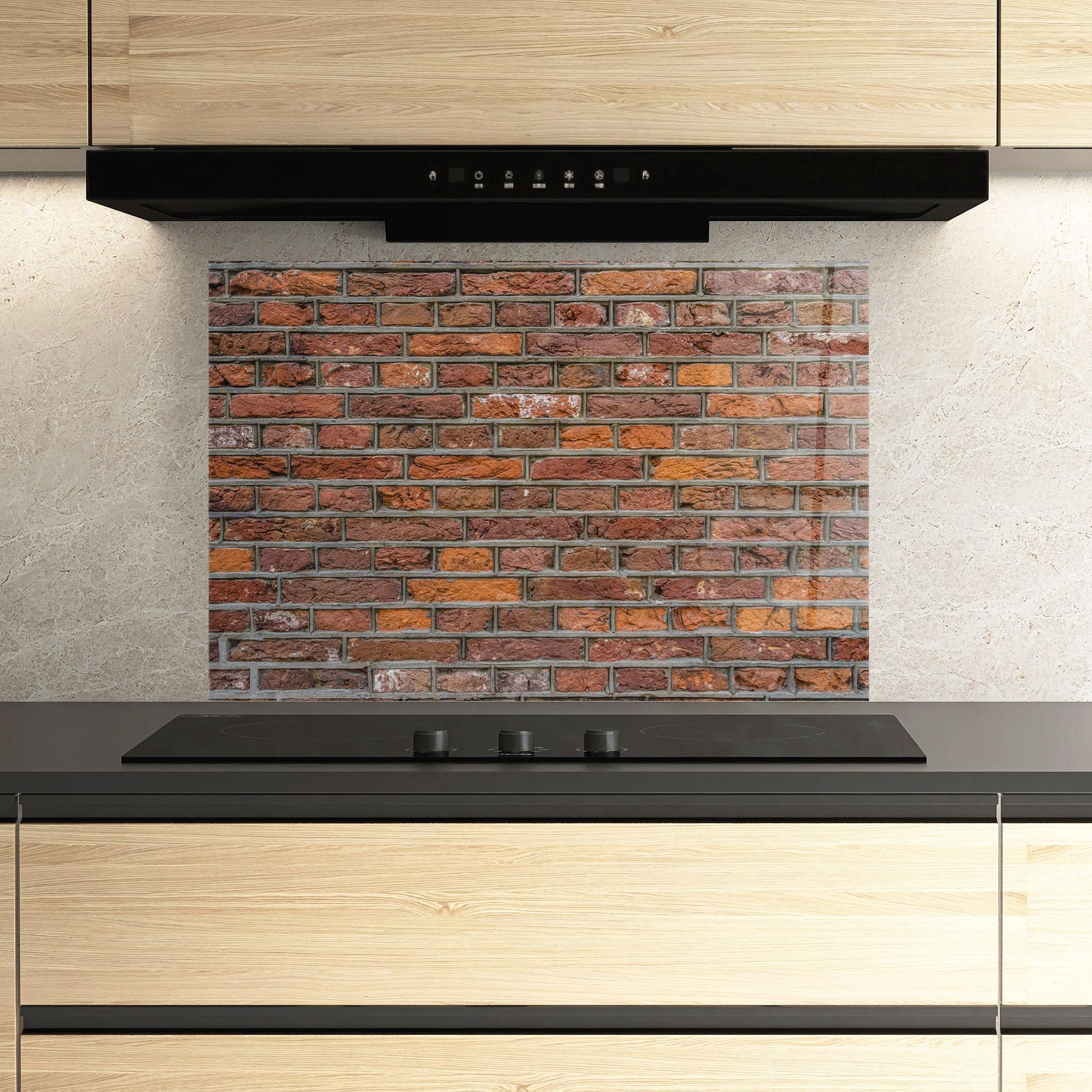 Стъклен панел за кухня Autumn Bricks mockup 3