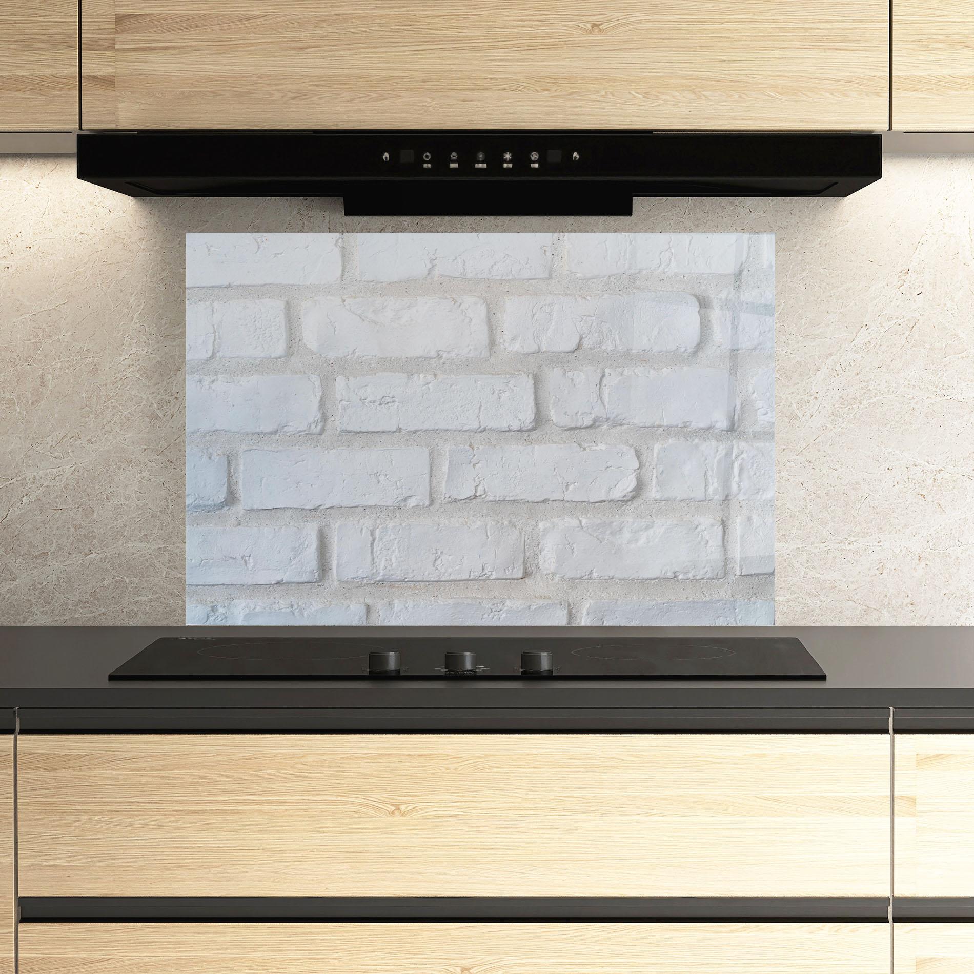 Стъклен панел за кухня Bright Bricks mockup 3