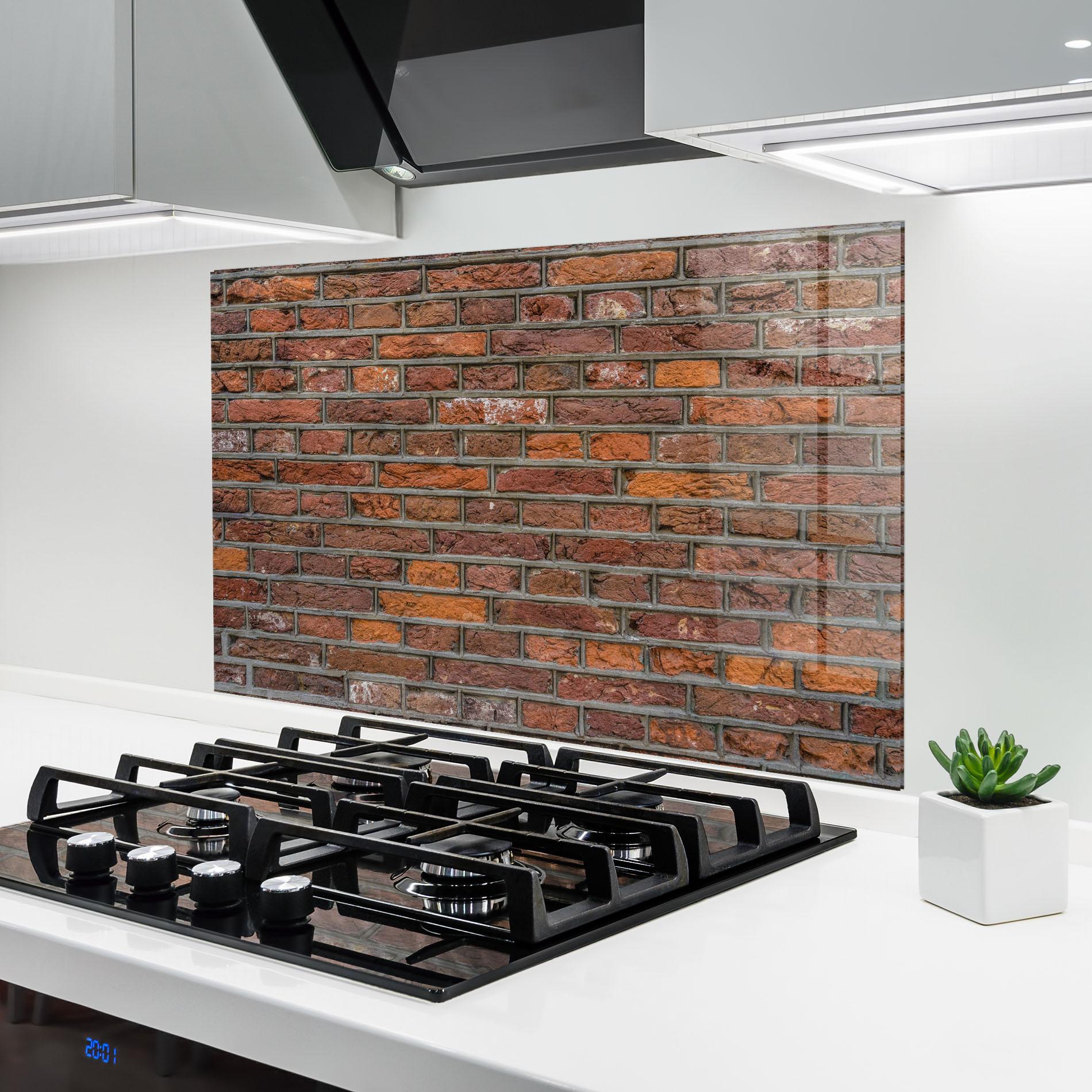 Стъклен панел за кухня Autumn Bricks mockup 6