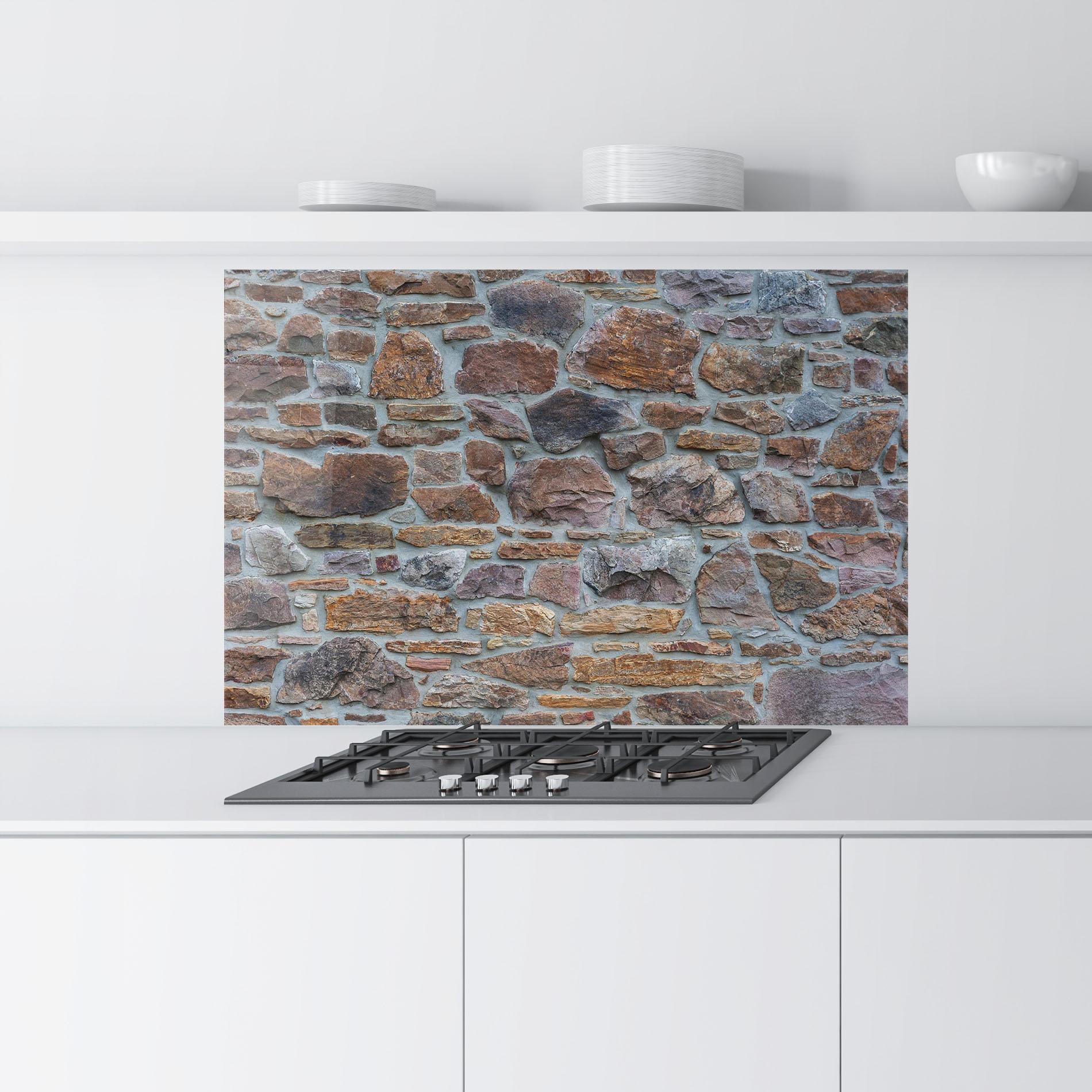 Стъклен панел за кухня Colorul Stones mockup 9